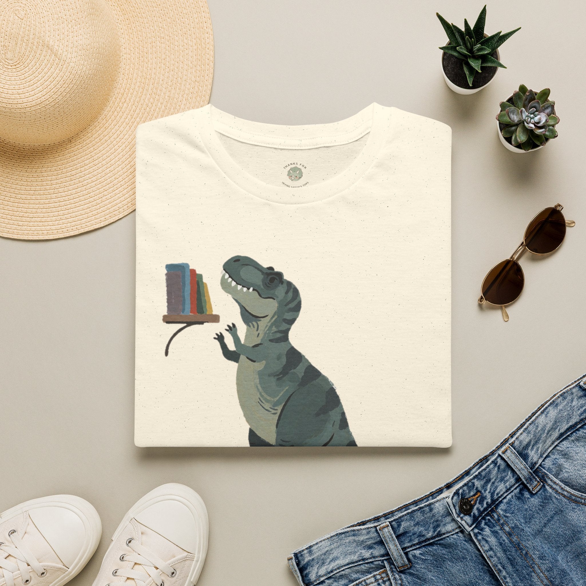 Short Arms, Big Dreams T-Shirt — Funny Motivational T-Rex Graphic Tee