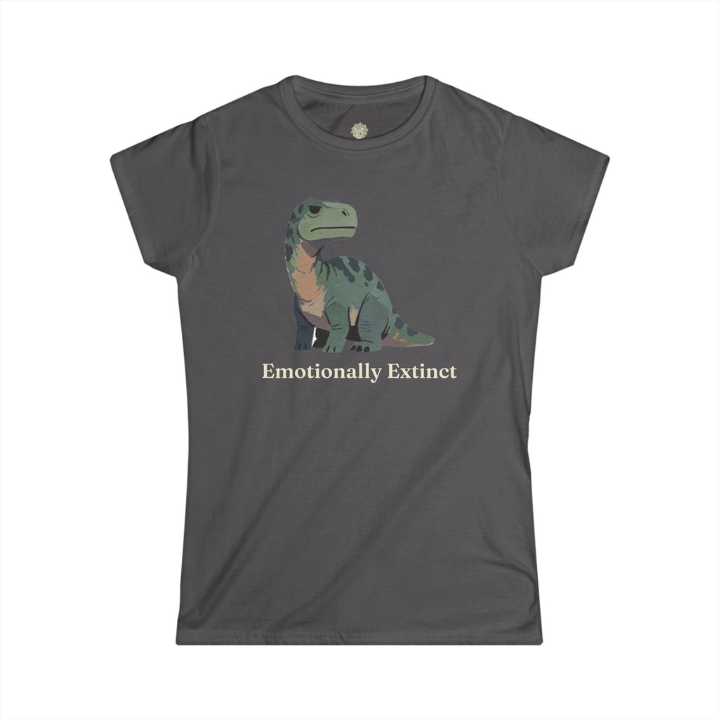 Emotionally Extinct T-Shirt — Funny Deadpan Dinosaur Graphic Tee