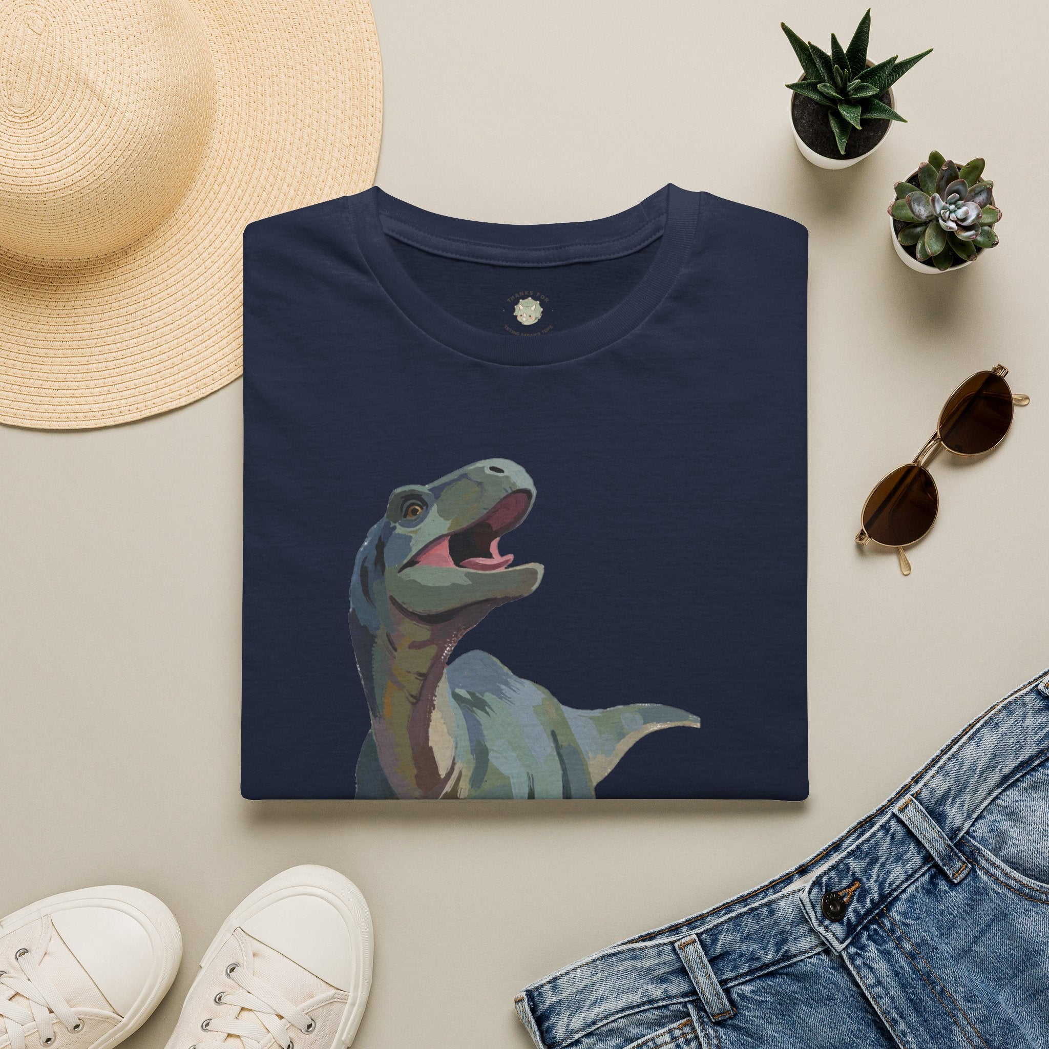 Prehysterical T-Shirt — Funny Laughing Dinosaur Pun Graphic Tee