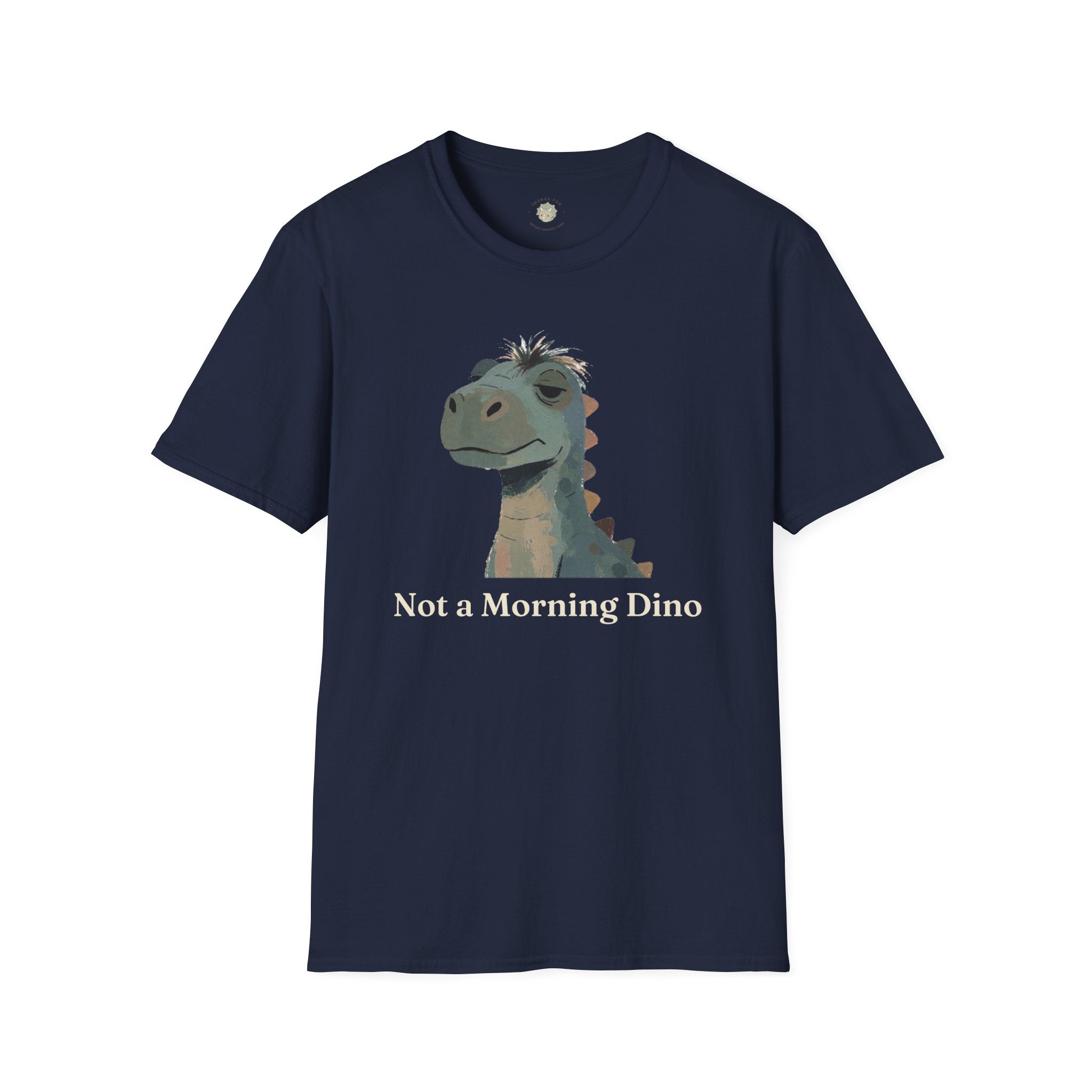 Not a Morning Dino T-Shirt — Funny Sleepy Dinosaur Graphic Tee
