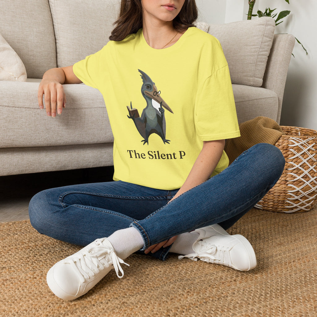 The Silent P T-Shirt — Funny Pterodactyl Grammar Pun Graphic Tee