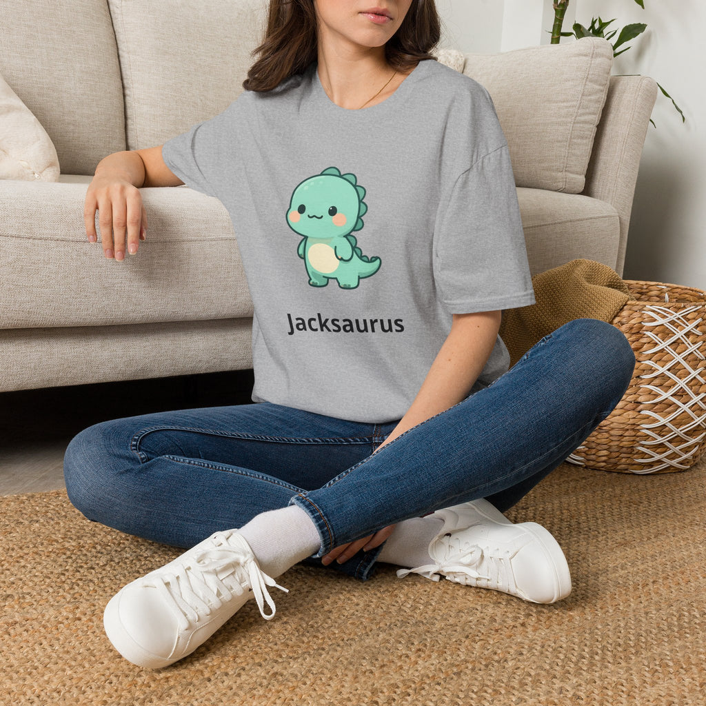 Personalized Boy Dinosaur T-Shirt — Custom Name Dino Tee