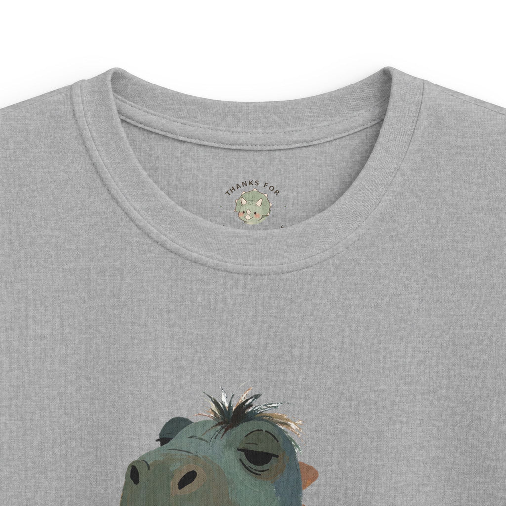 Kids Not a Morning Dino T-Shirt — Funny Sleepy Dinosaur Graphic Tee