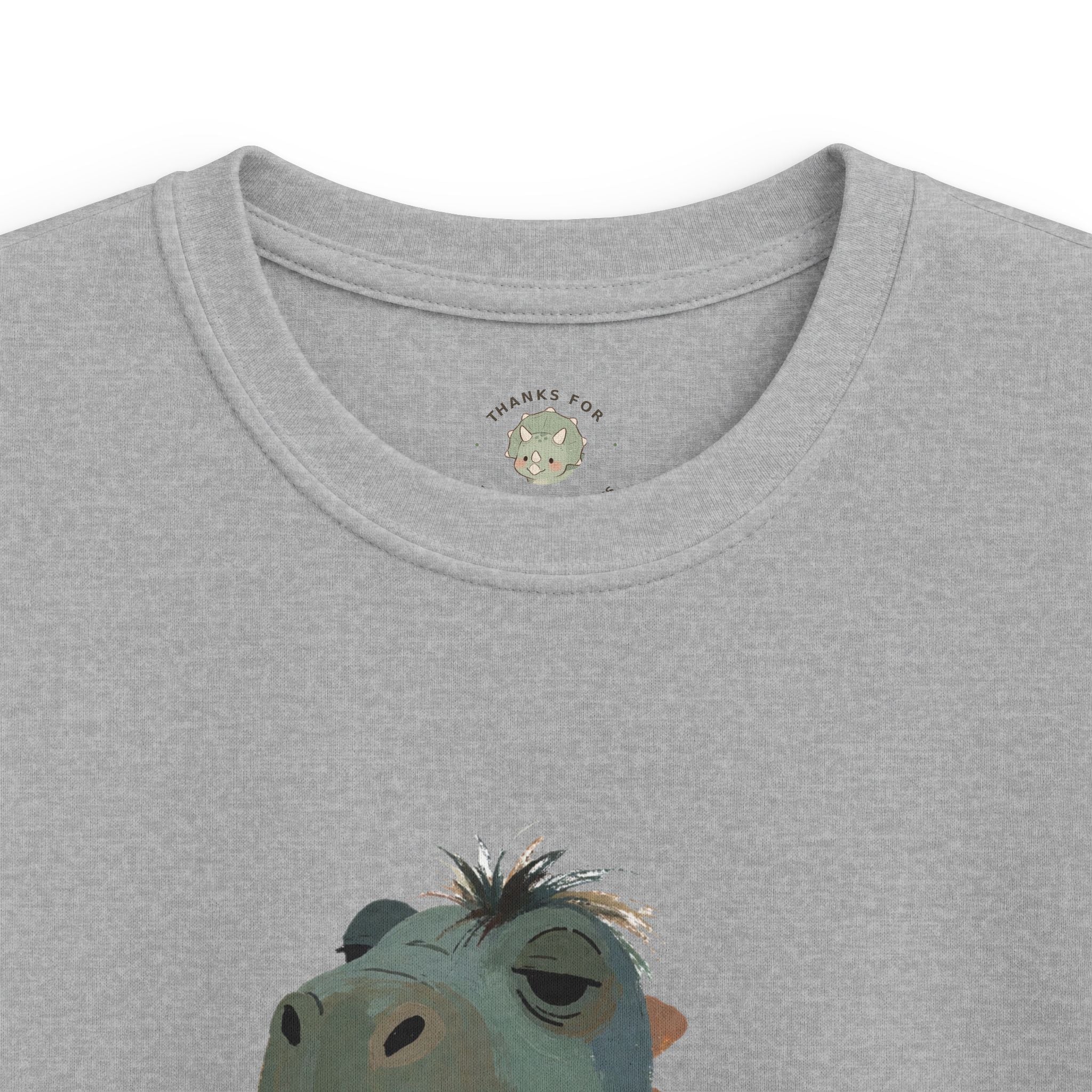 Kids Not a Morning Dino T-Shirt — Funny Sleepy Dinosaur Graphic Tee