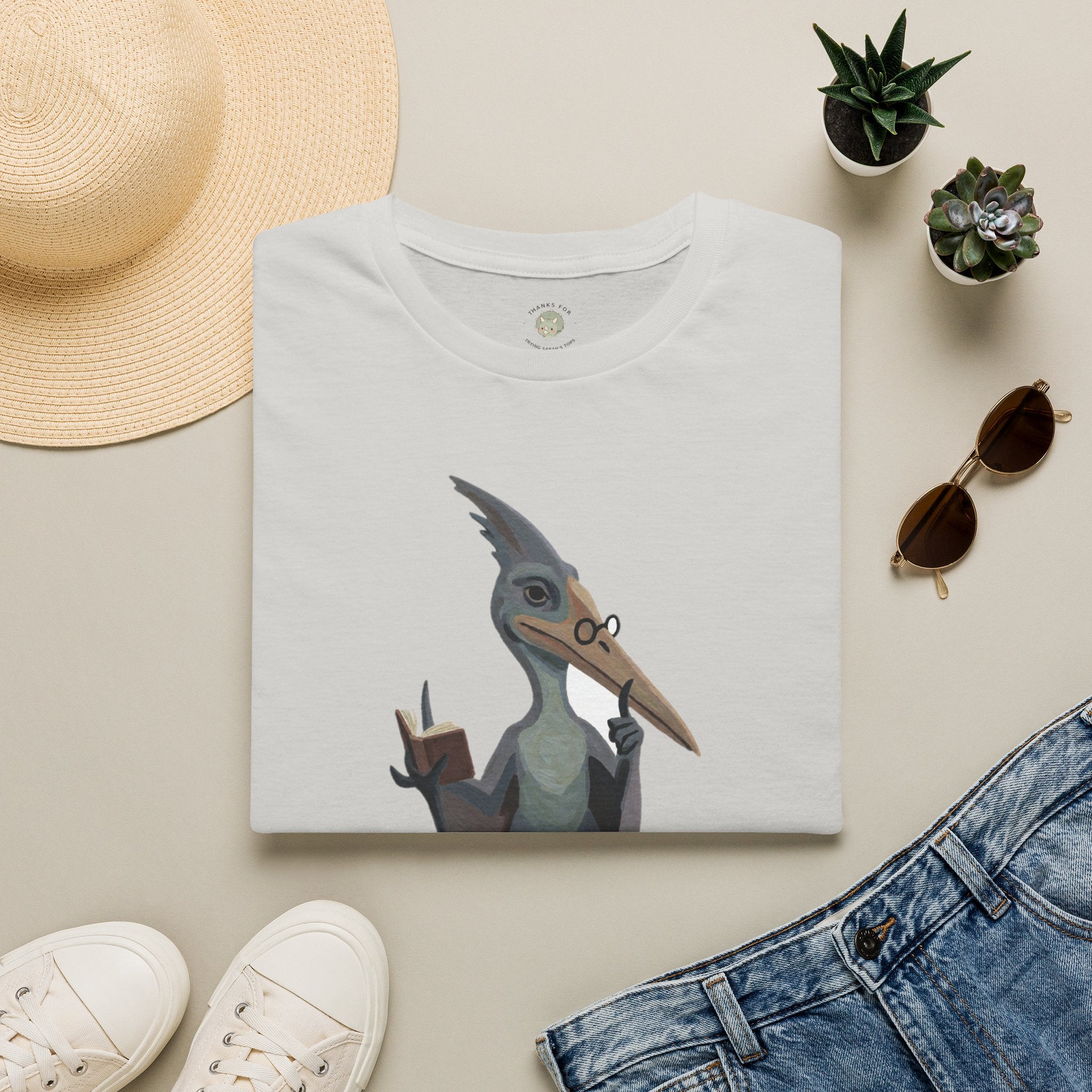 The Silent P T-Shirt — Funny Pterodactyl Grammar Pun Graphic Tee