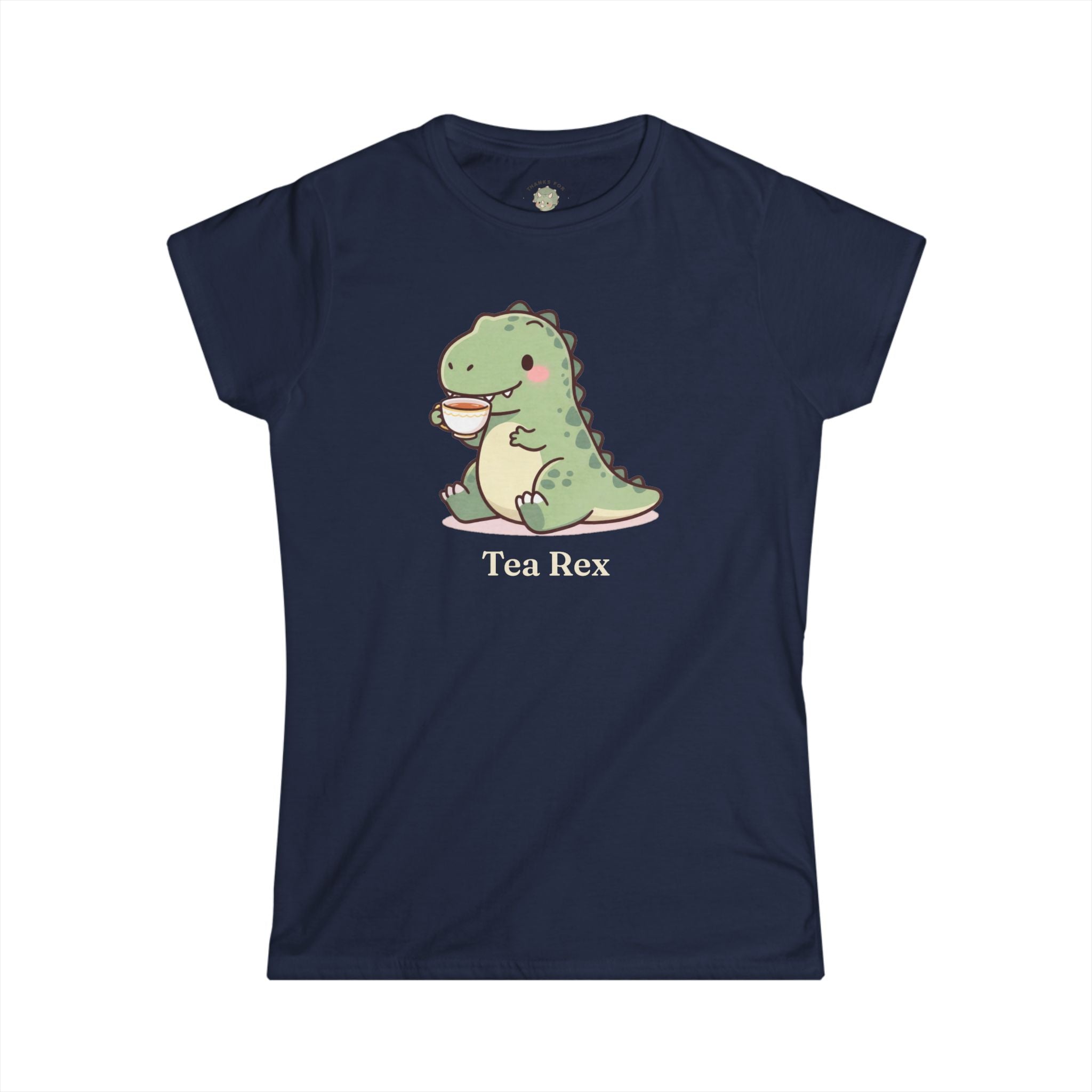 Women's Tea Rex T-Shirt — Cute Dinosaur Tea Lover Graphic Tee