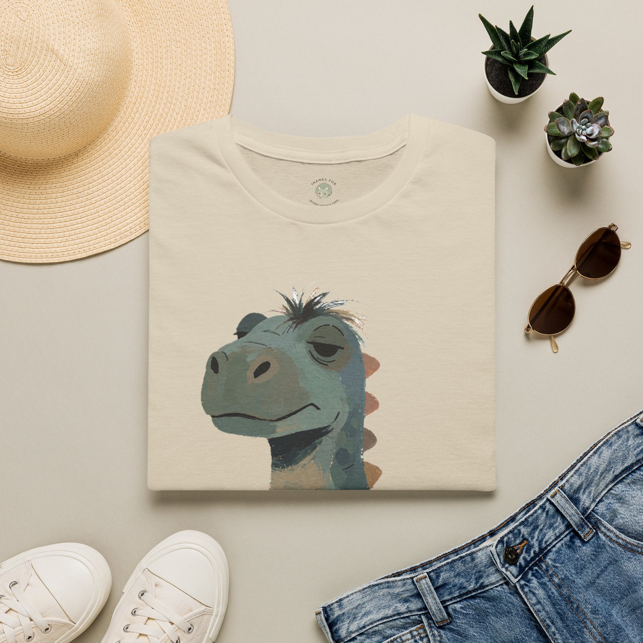 Not a Morning Dino T-Shirt — Funny Sleepy Dinosaur Graphic Tee