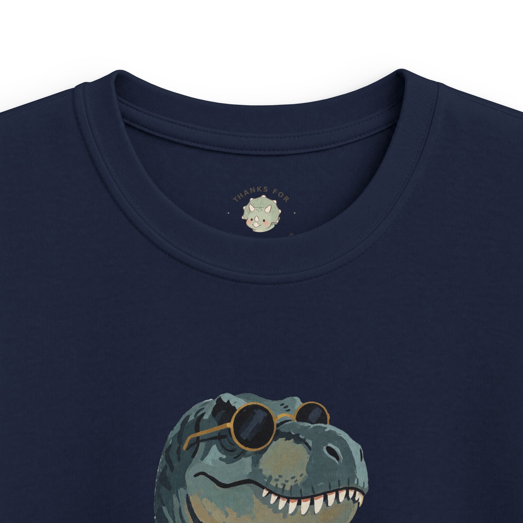 Kids Big Dino Energy T-Shirt — Funny Confident Cool Dinosaur Graphic Tee