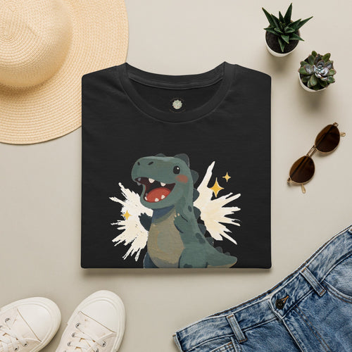 Dino-Mite T-Shirt — Cute Cheerful Dinosaur Pun Graphic Tee
