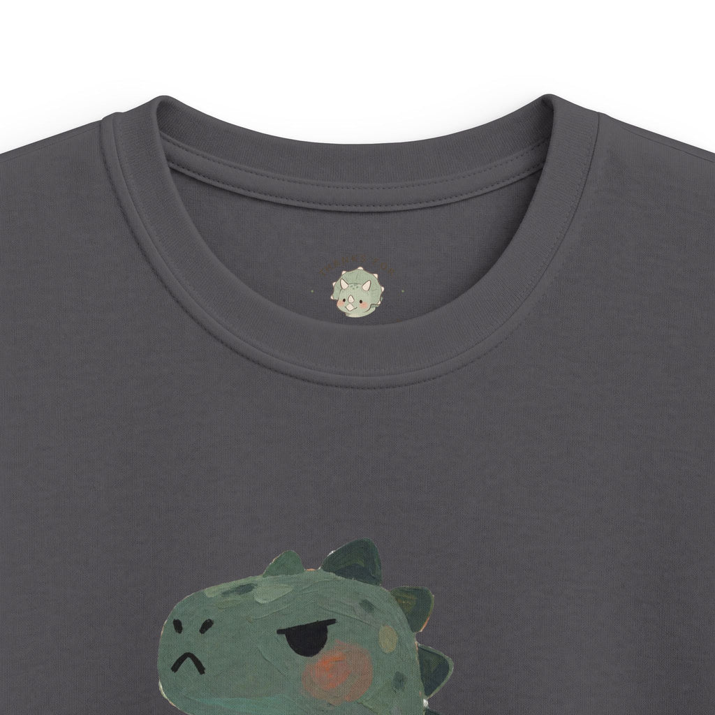 Kids Hangry-Saurus T-Shirt — Funny Hungry Grumpy Dinosaur Graphic Tee