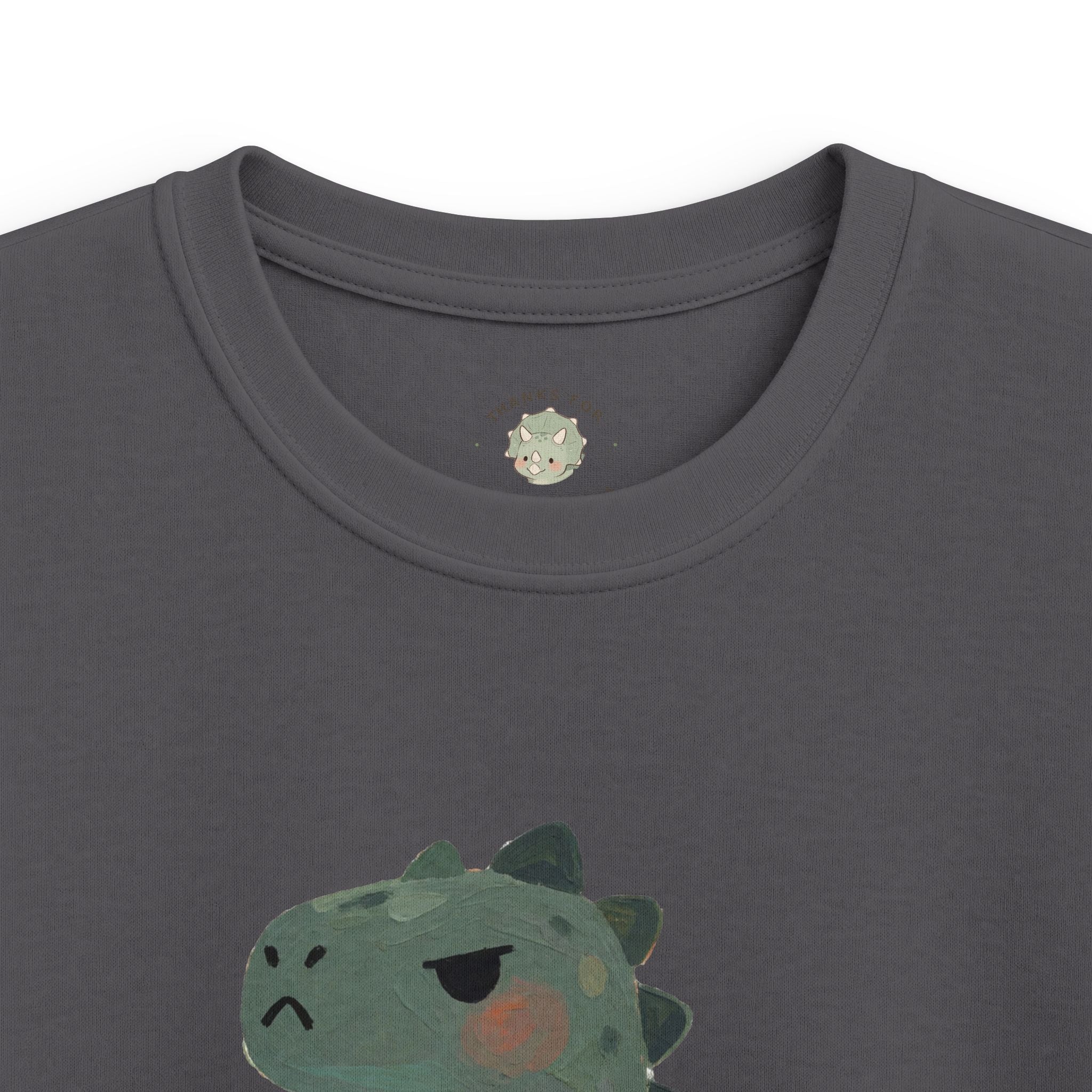 Kids Hangry-Saurus T-Shirt — Funny Hungry Grumpy Dinosaur Graphic Tee
