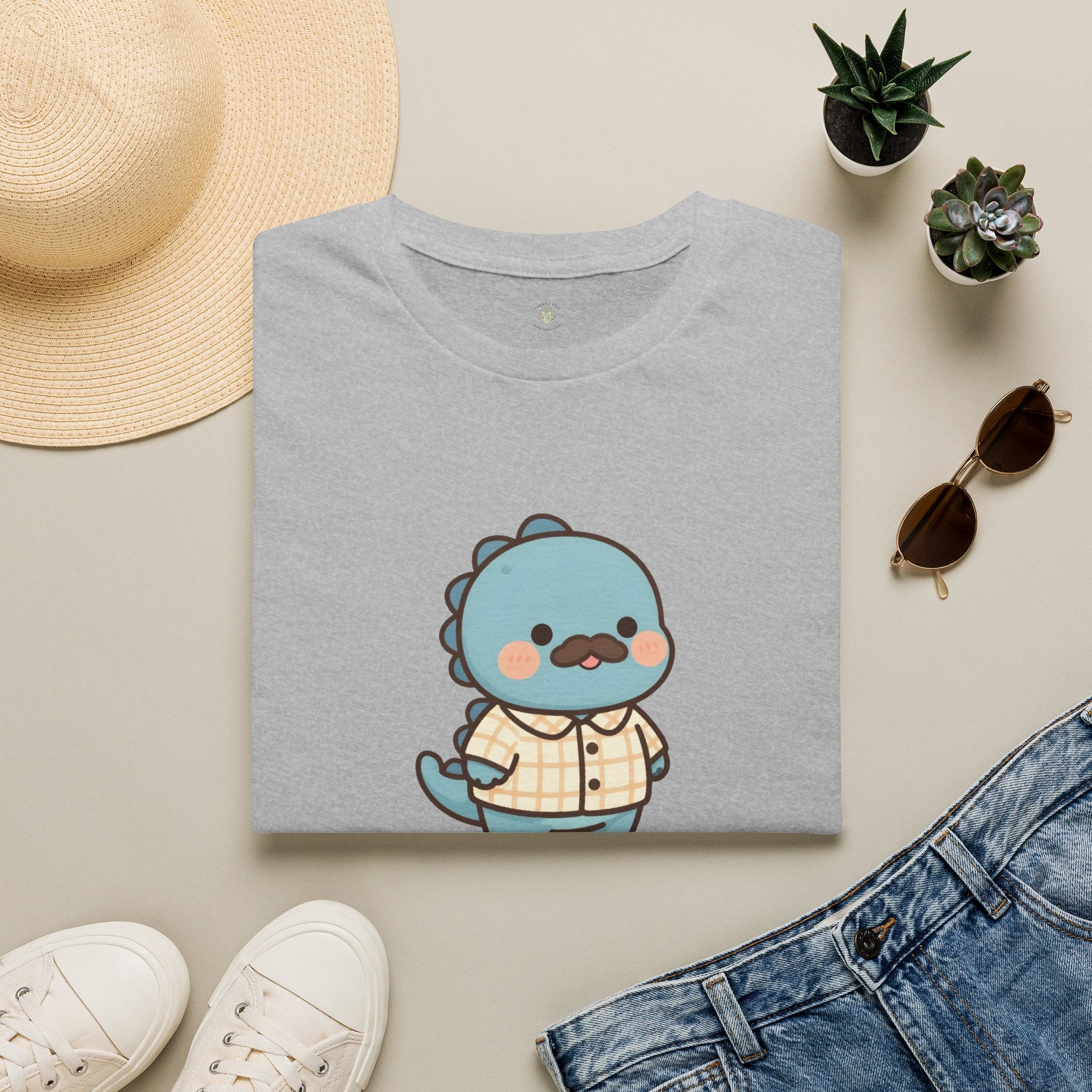 Personalized Papa Dinosaur T-Shirt — Custom Name Dad Tee