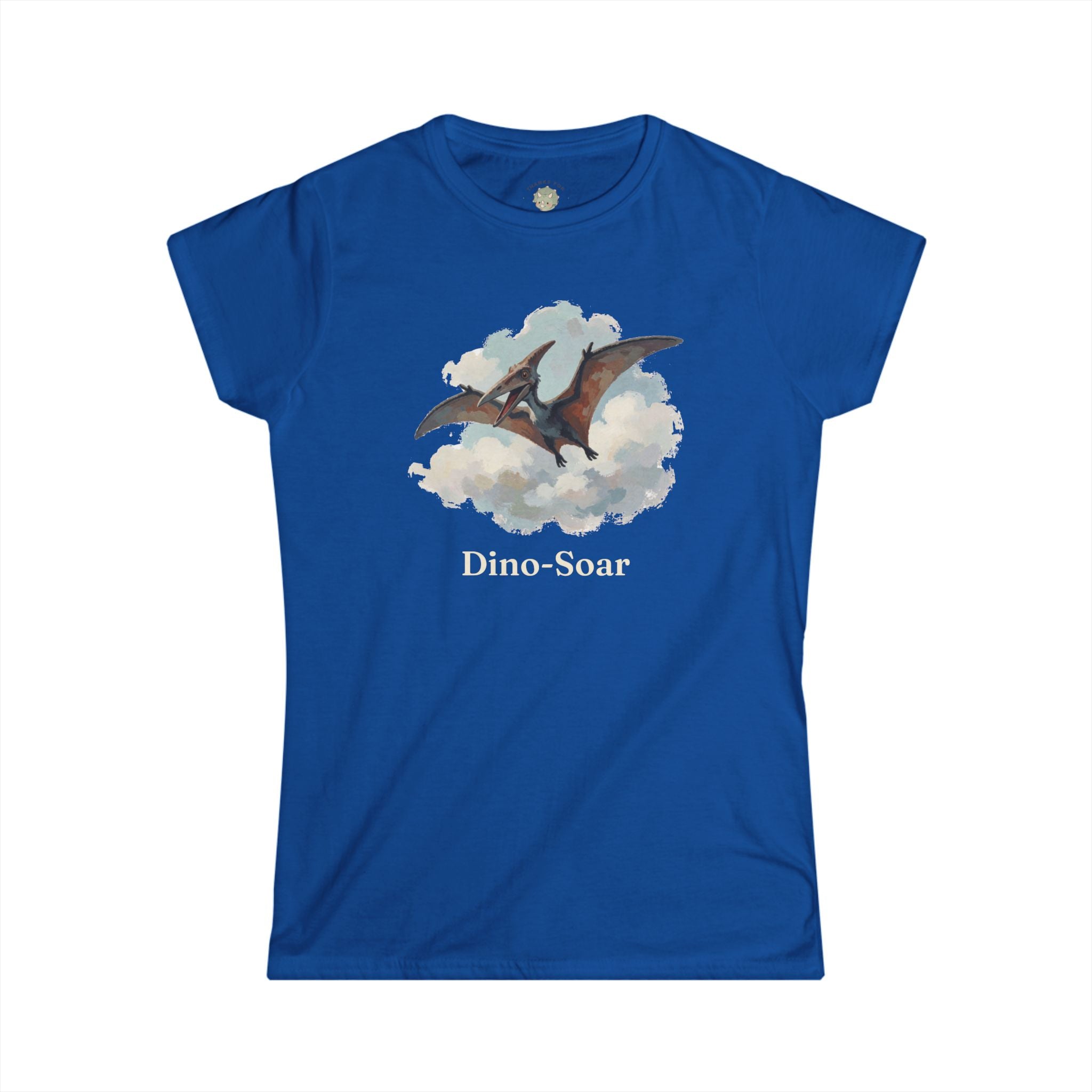 Women's Dino-Soar T-Shirt — Cute Flying Pterodactyl Pun Graphic Tee