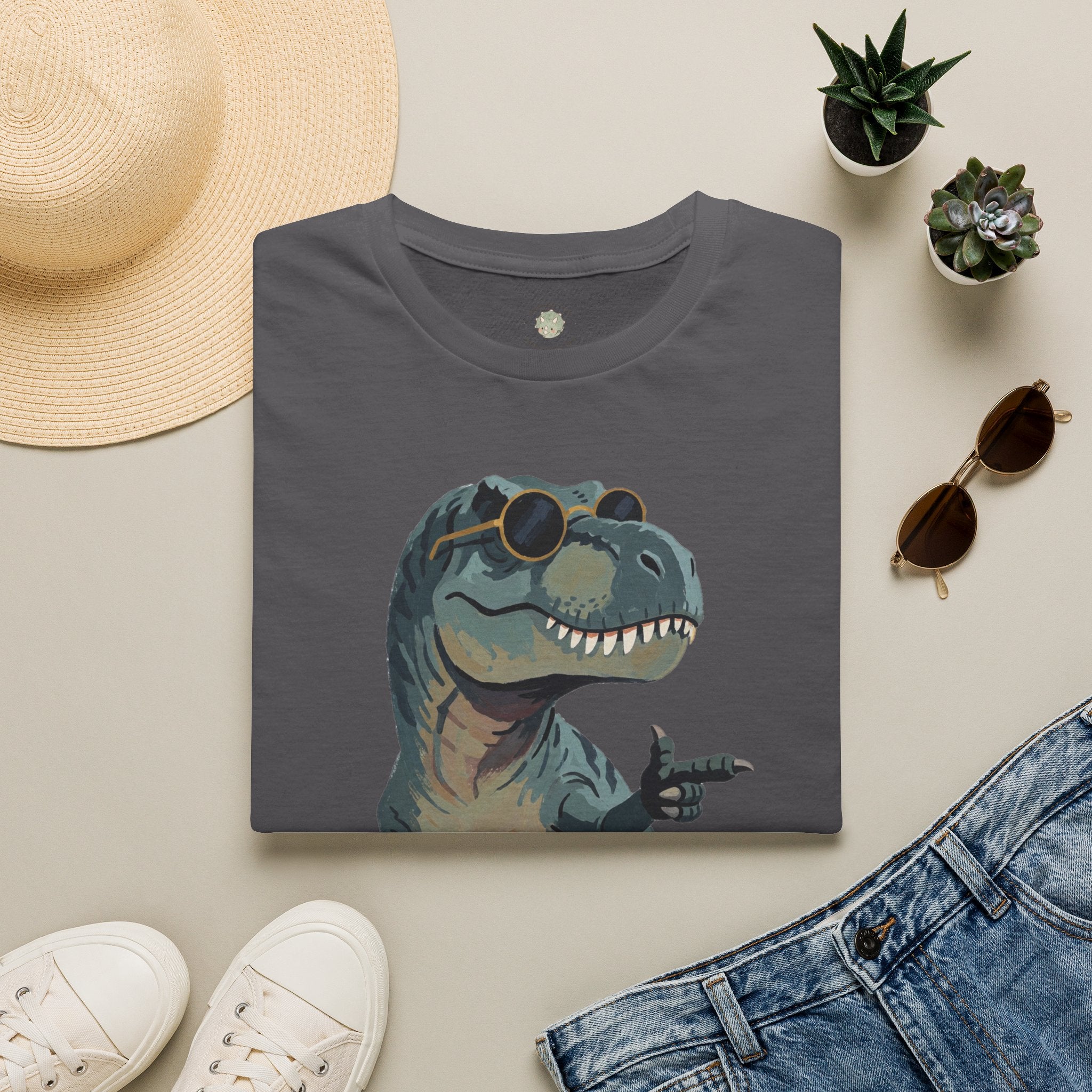 Big Dino Energy T-Shirt — Funny Confident Cool Dinosaur Graphic Tee