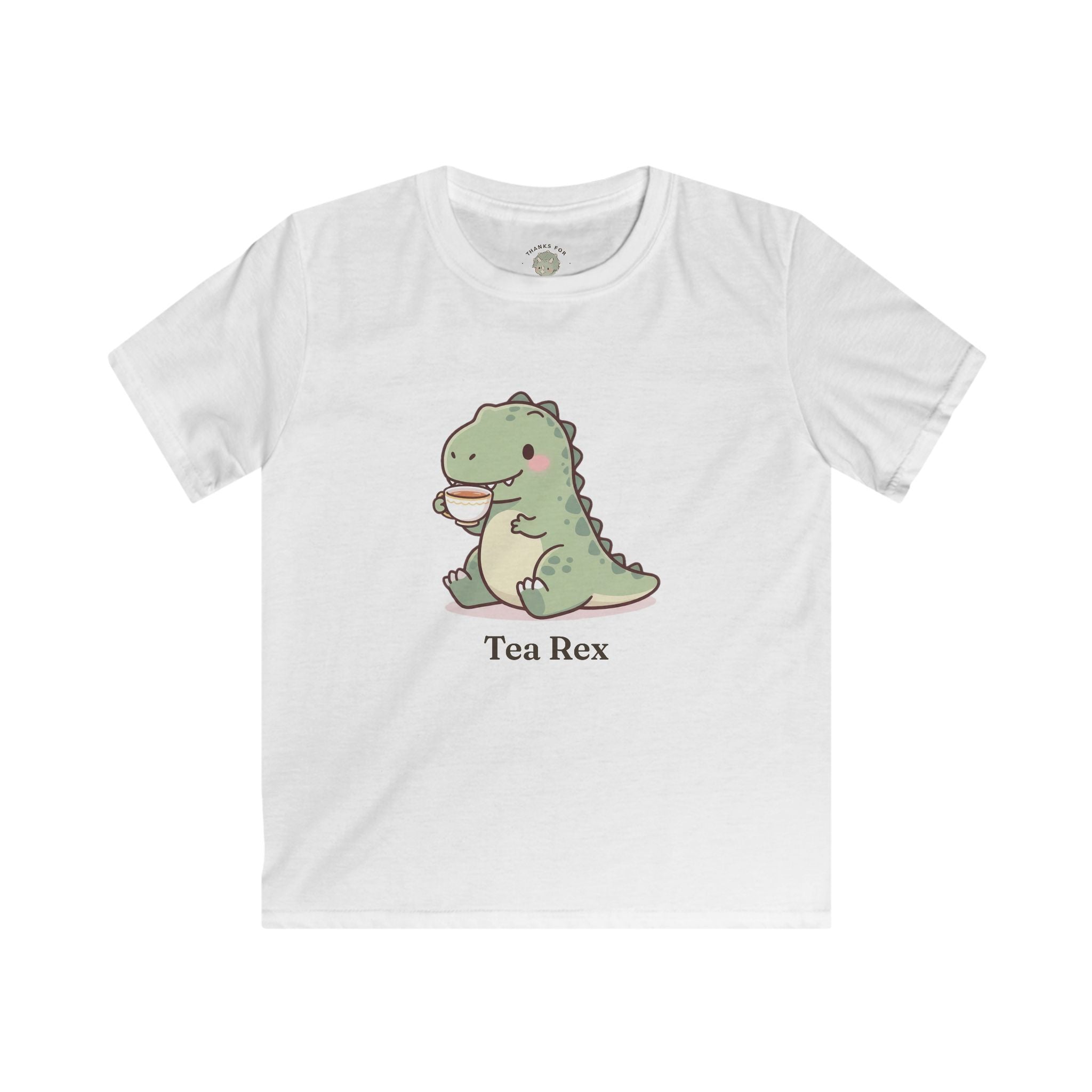 Kids Tea Rex T-Shirt — Cute Dinosaur Tea Lover Graphic Tee