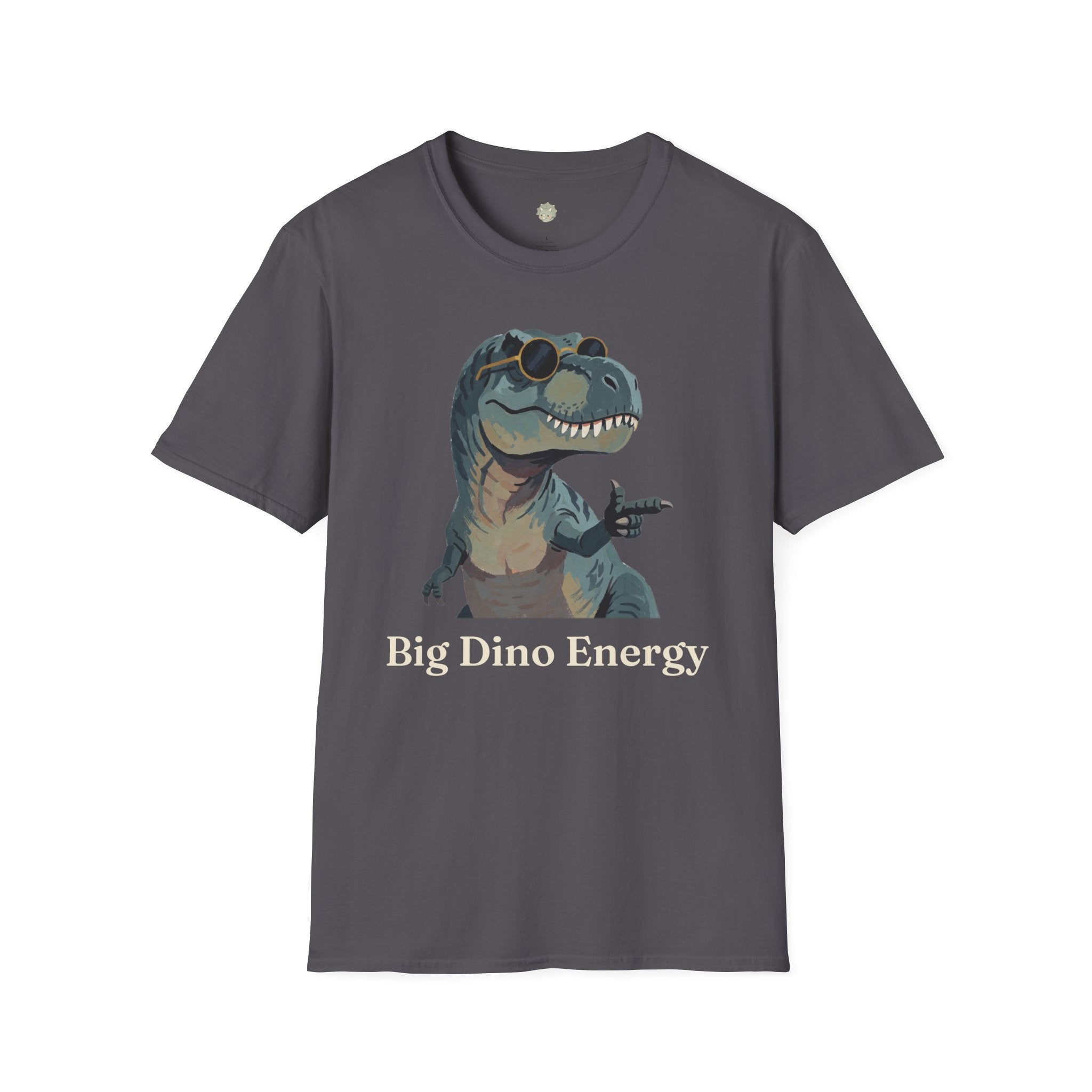 Big Dino Energy T-Shirt — Funny Confident Cool Dinosaur Graphic Tee