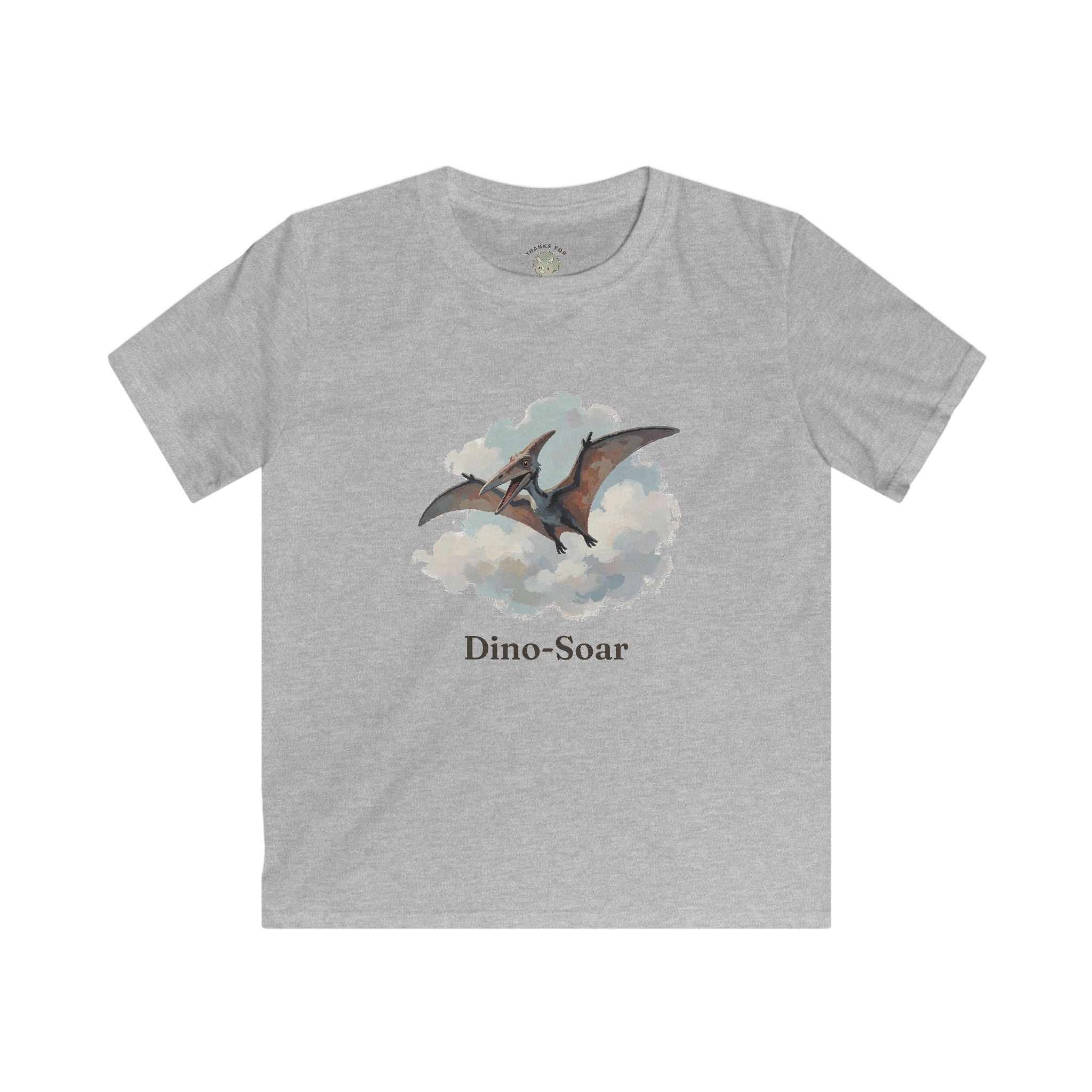 Kids Dino-Soar T-Shirt — Cute Flying Pterodactyl Pun Graphic Tee