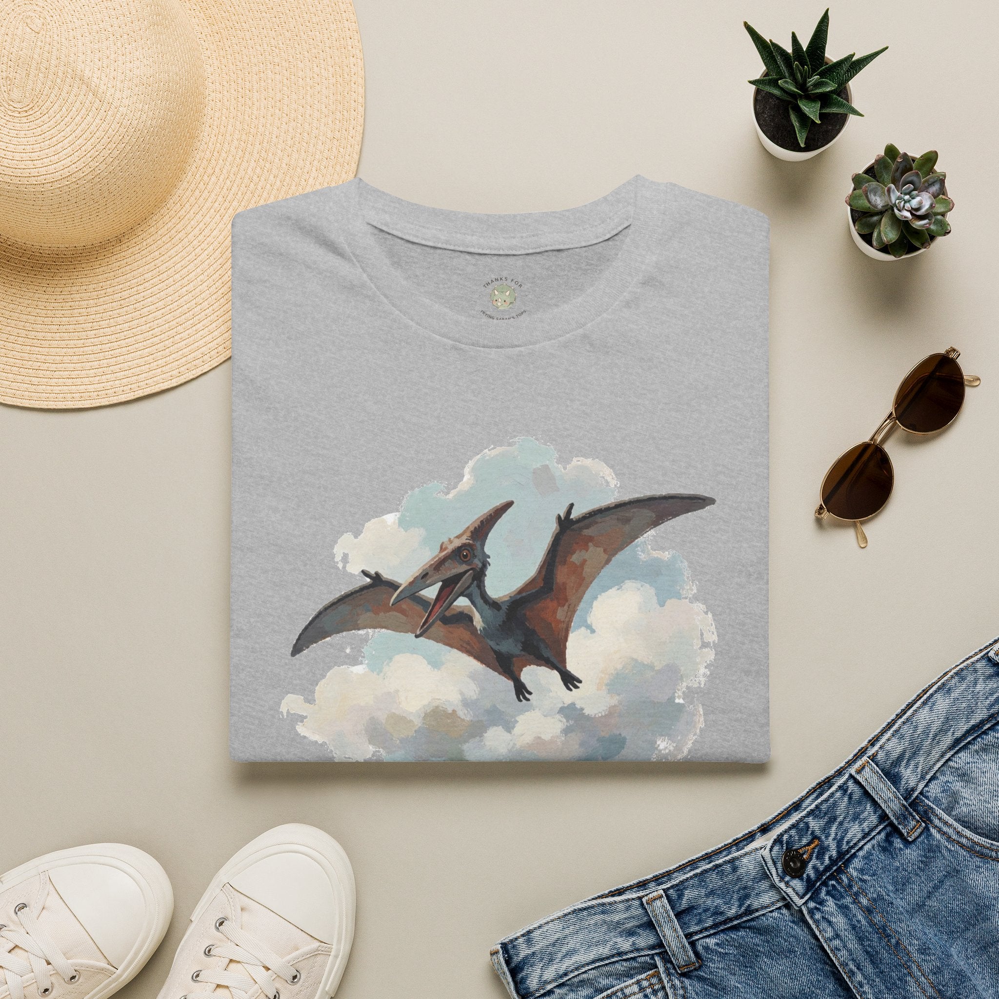 Dino-Soar T-Shirt — Cute Flying Pterodactyl Pun Graphic Tee