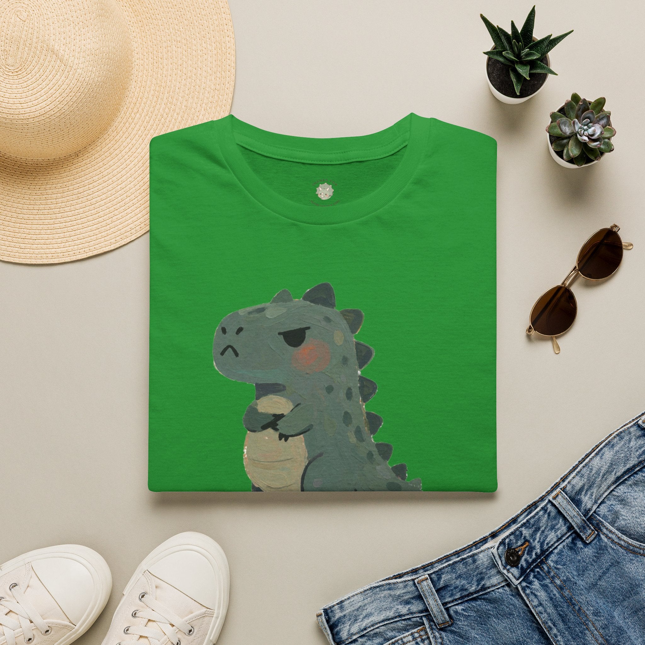 Hangry-Saurus T-Shirt — Funny Hungry Grumpy Dinosaur Graphic Tee