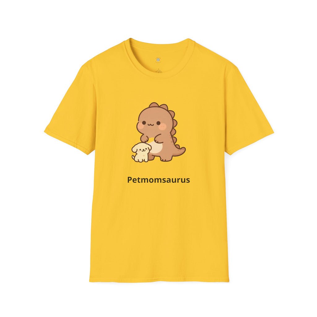 Personalized Fur Parent Dinosaur T-Shirt — Custom Name Pet Lover Tee