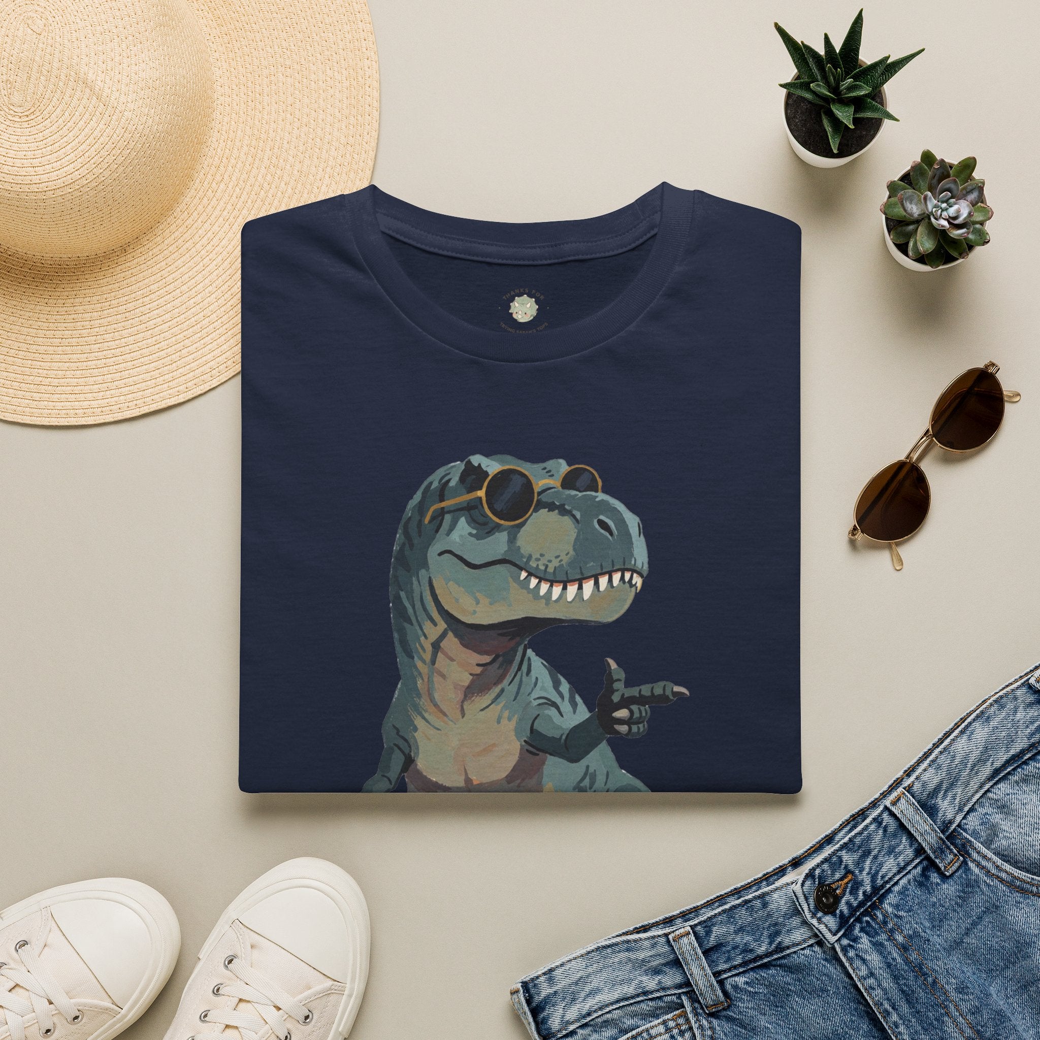 Big Dino Energy T-Shirt — Funny Confident Cool Dinosaur Graphic Tee