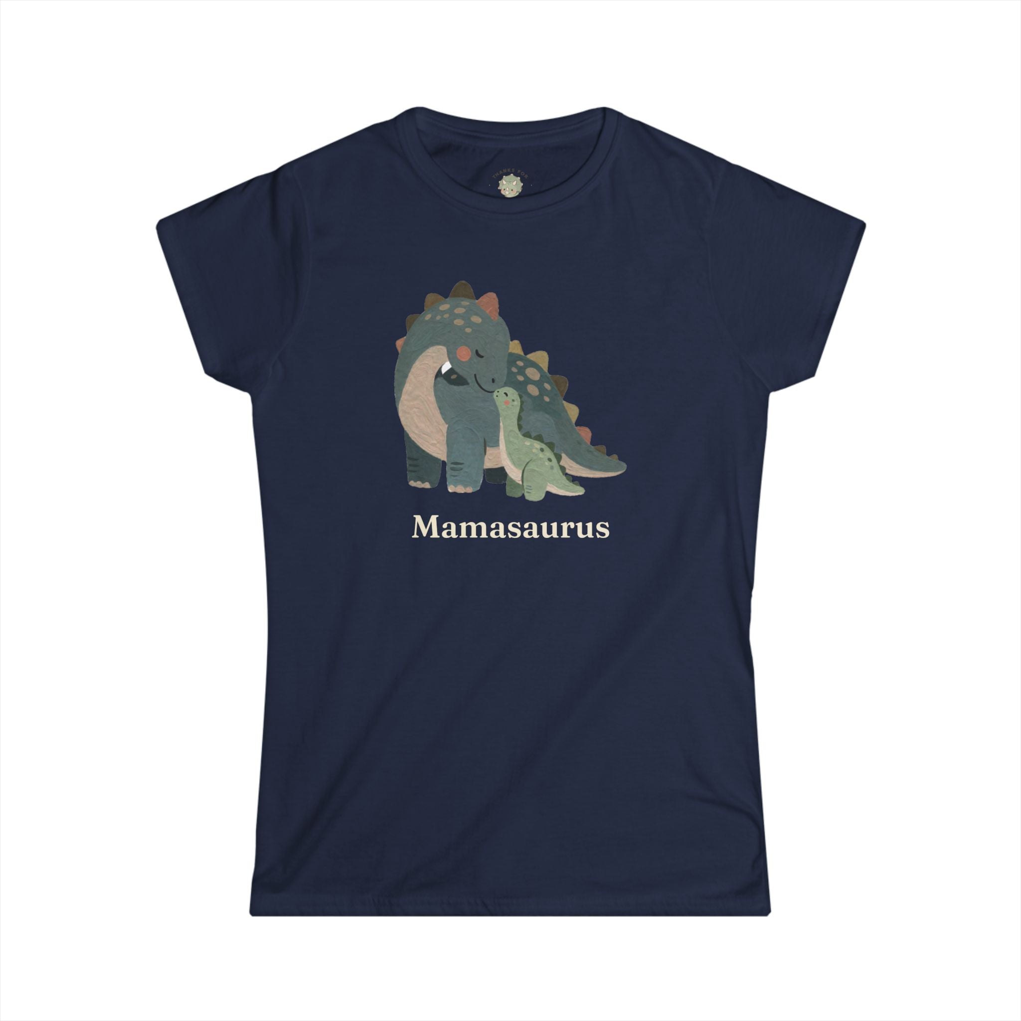 Women's Mamasaurus T-Shirt — Cute Dinosaur Mom Mother's Day Graphic Tee