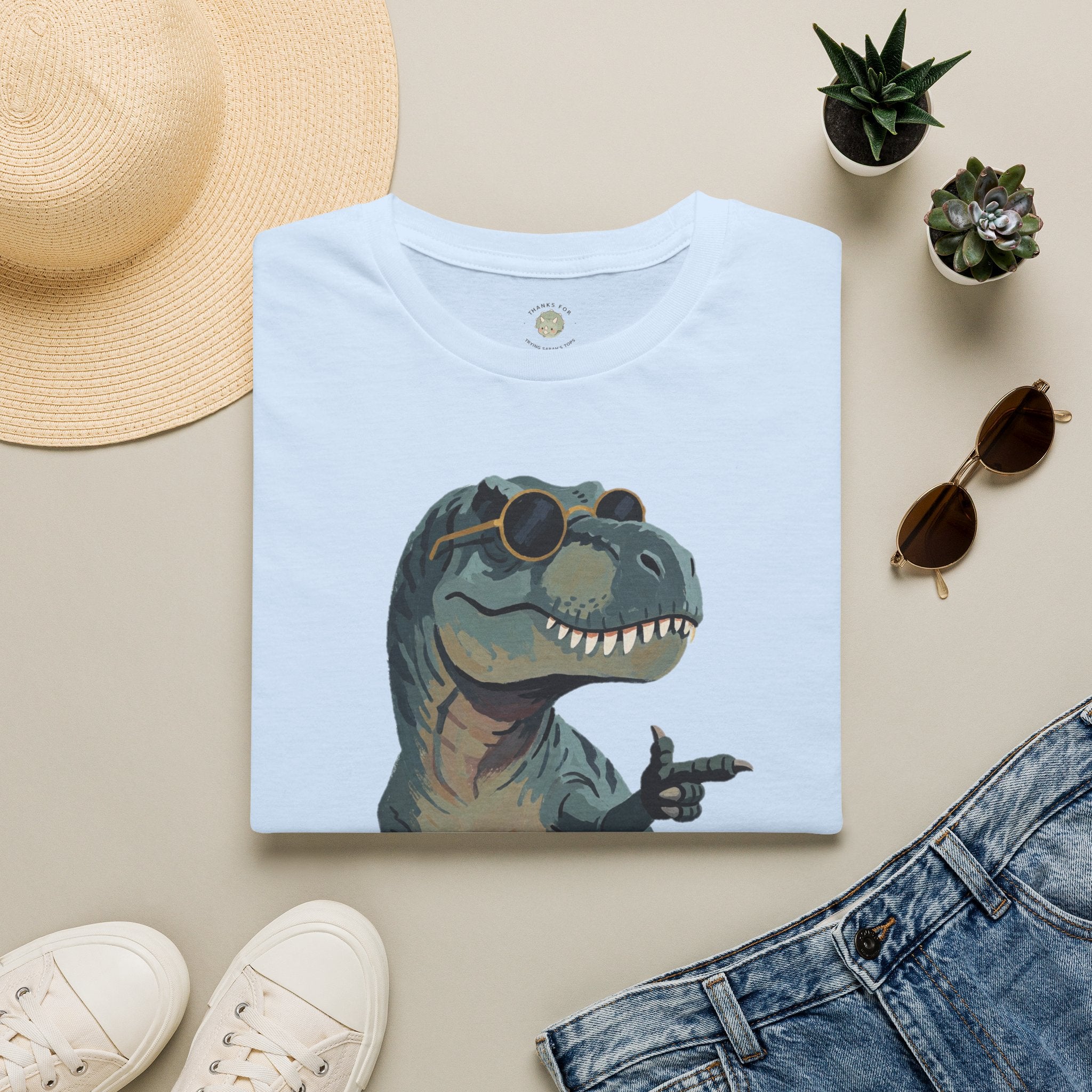 Big Dino Energy T-Shirt — Funny Confident Cool Dinosaur Graphic Tee