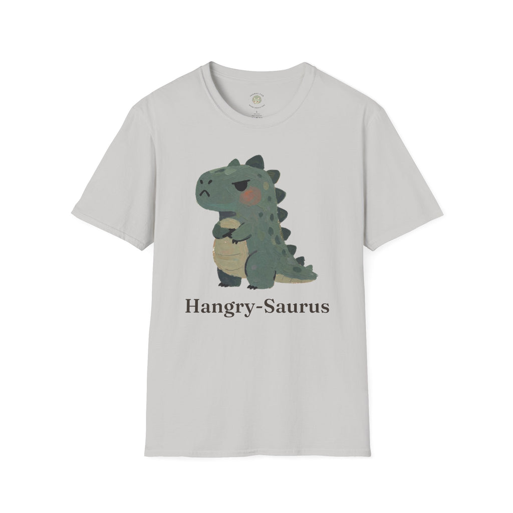 Hangry-Saurus T-Shirt — Funny Hungry Grumpy Dinosaur Graphic Tee
