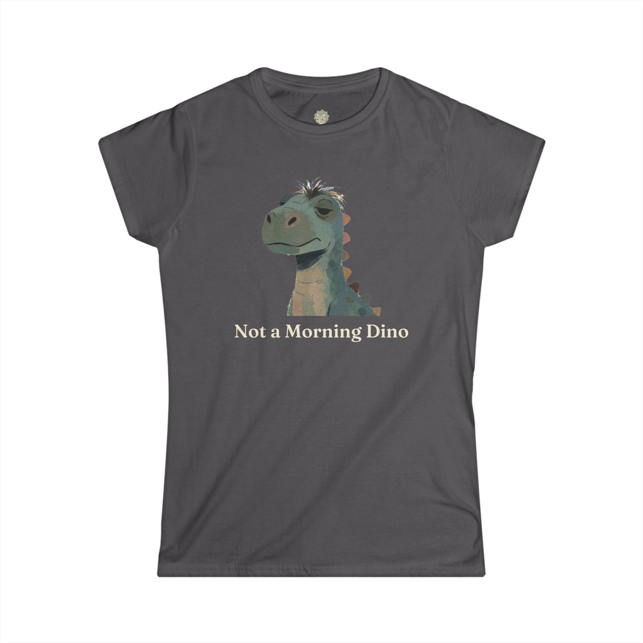 Not a Morning Dino T-Shirt — Funny Sleepy Dinosaur Graphic Tee