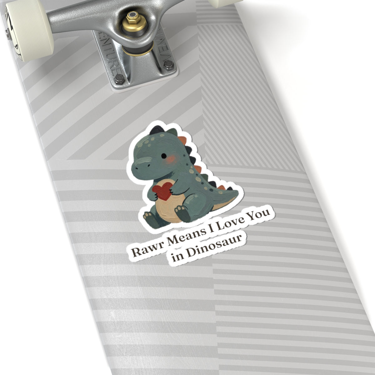Rawr Means I Love You Sticker — Cute Dinosaur Love Vinyl Sticker