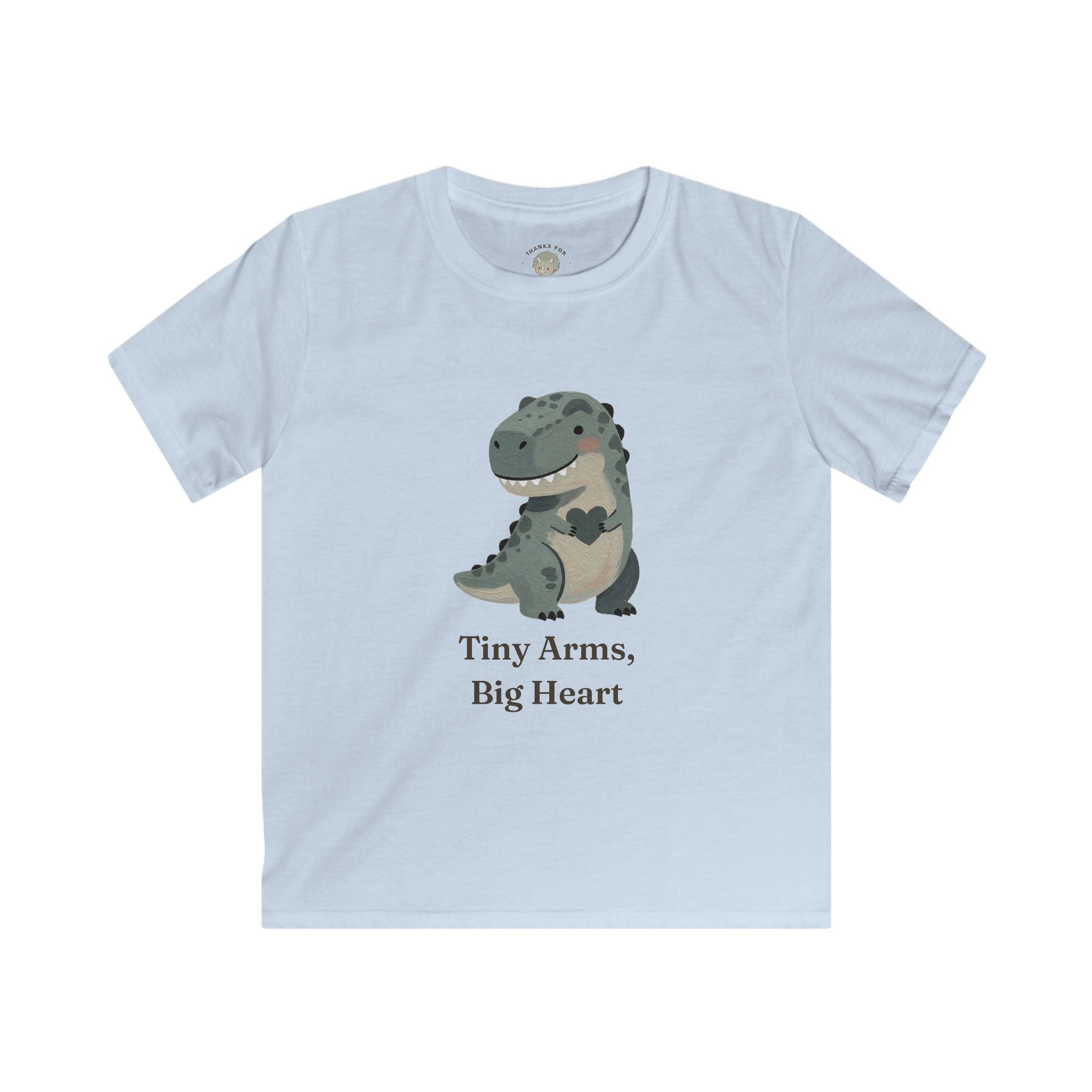 Kids Tiny Arms, Big Heart T-Shirt — Cute Sweet T-Rex Love Graphic Tee