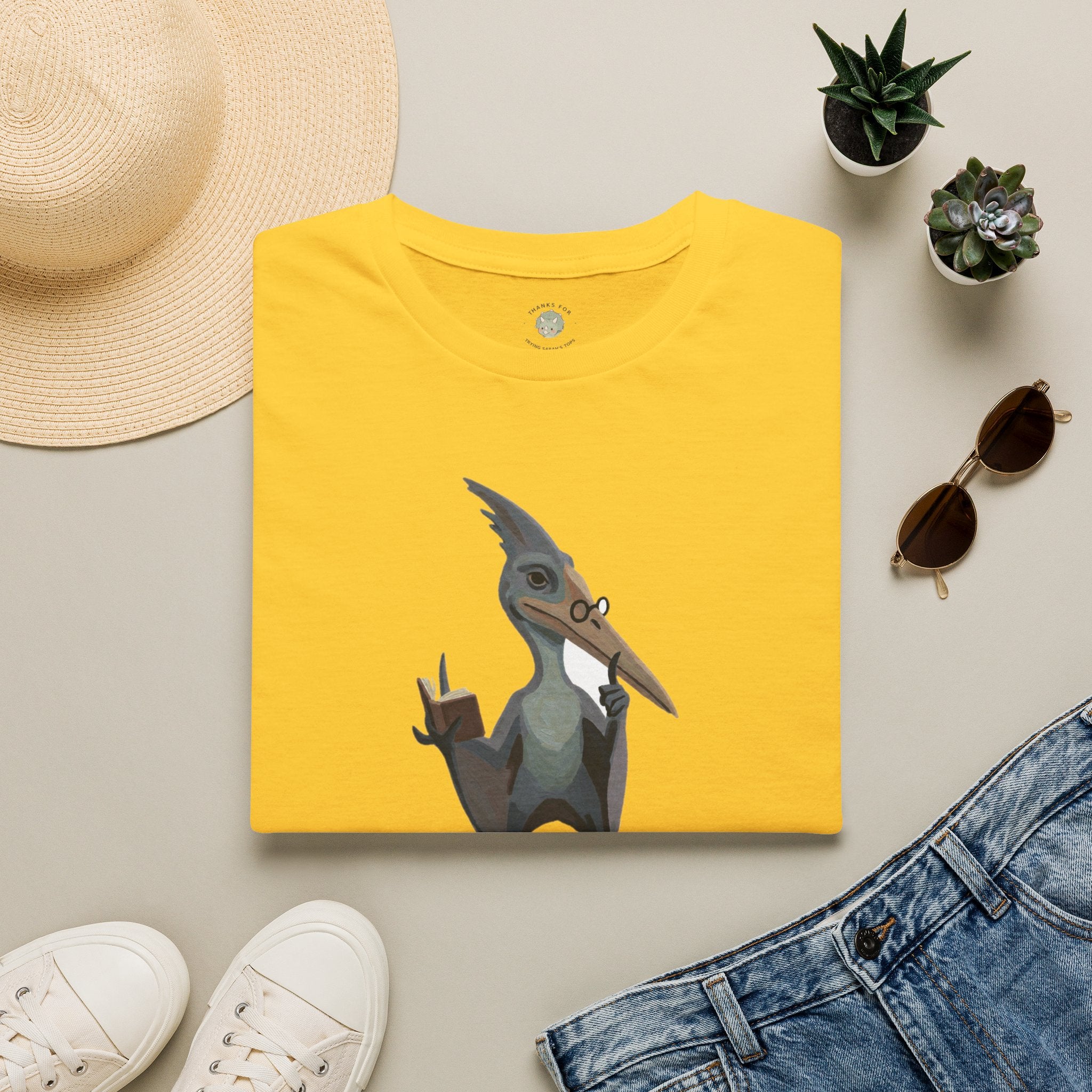 The Silent P T-Shirt — Funny Pterodactyl Grammar Pun Graphic Tee