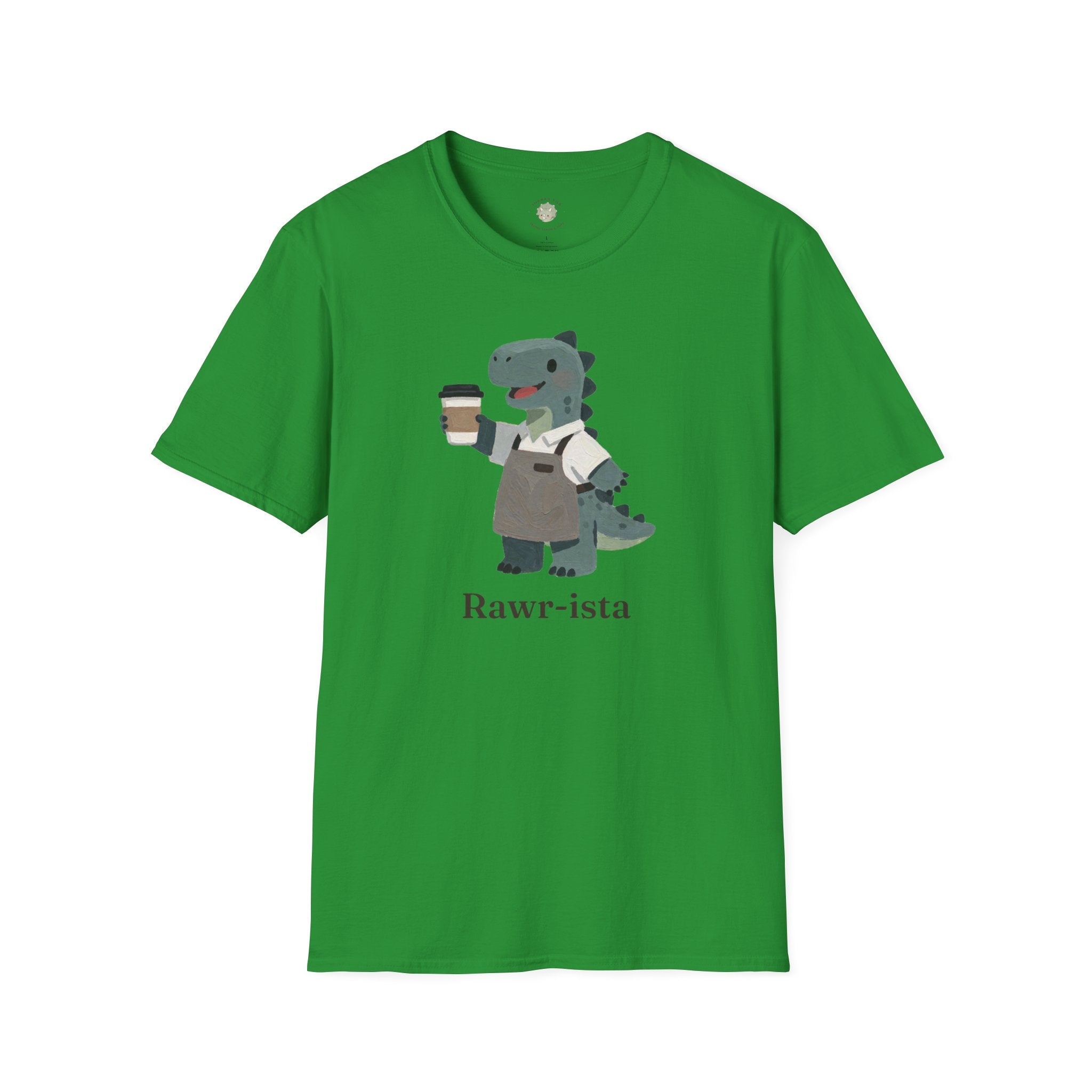 Rawr-ista T-Shirt — Funny Coffee Dinosaur Barista Graphic Tee