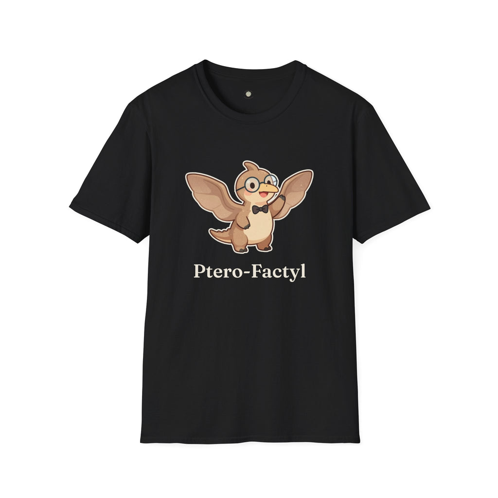 Ptero-Factyl T-Shirt — Funny Fun Facts Pterodactyl Dinosaur Graphic Tee