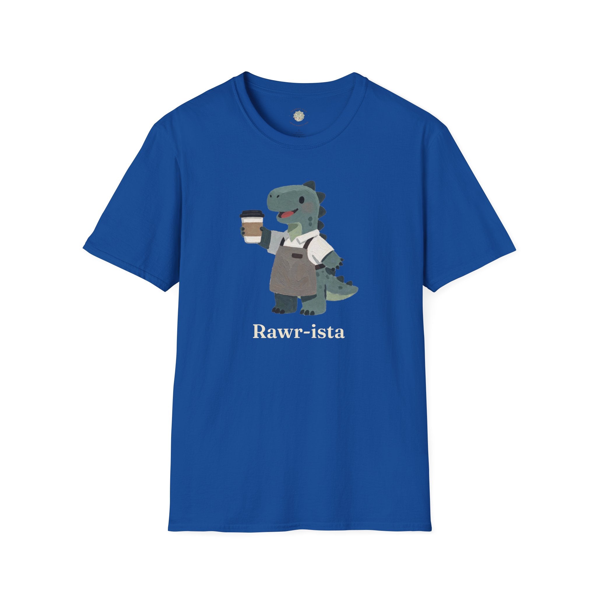 Rawr-ista T-Shirt — Funny Coffee Dinosaur Barista Graphic Tee