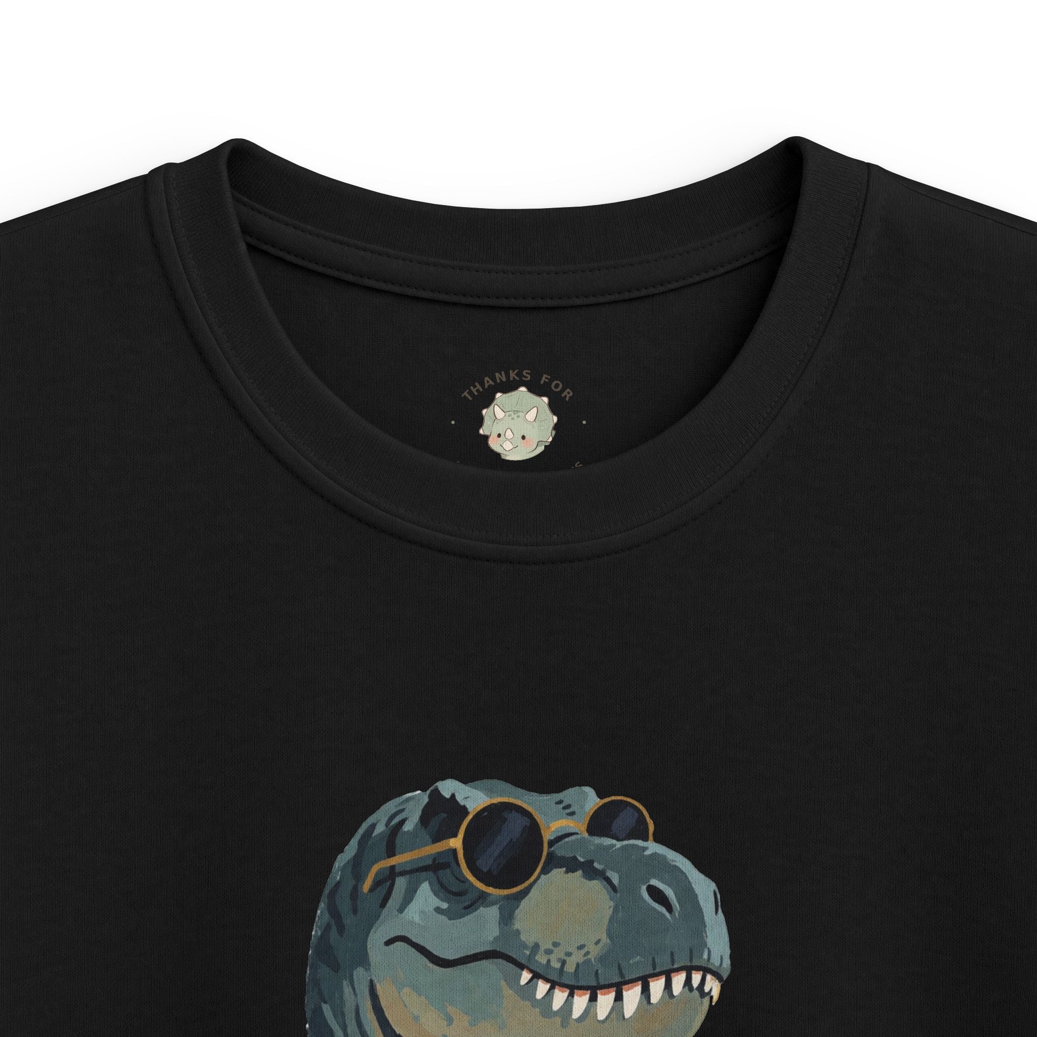 Kids Big Dino Energy T-Shirt — Funny Confident Cool Dinosaur Graphic Tee