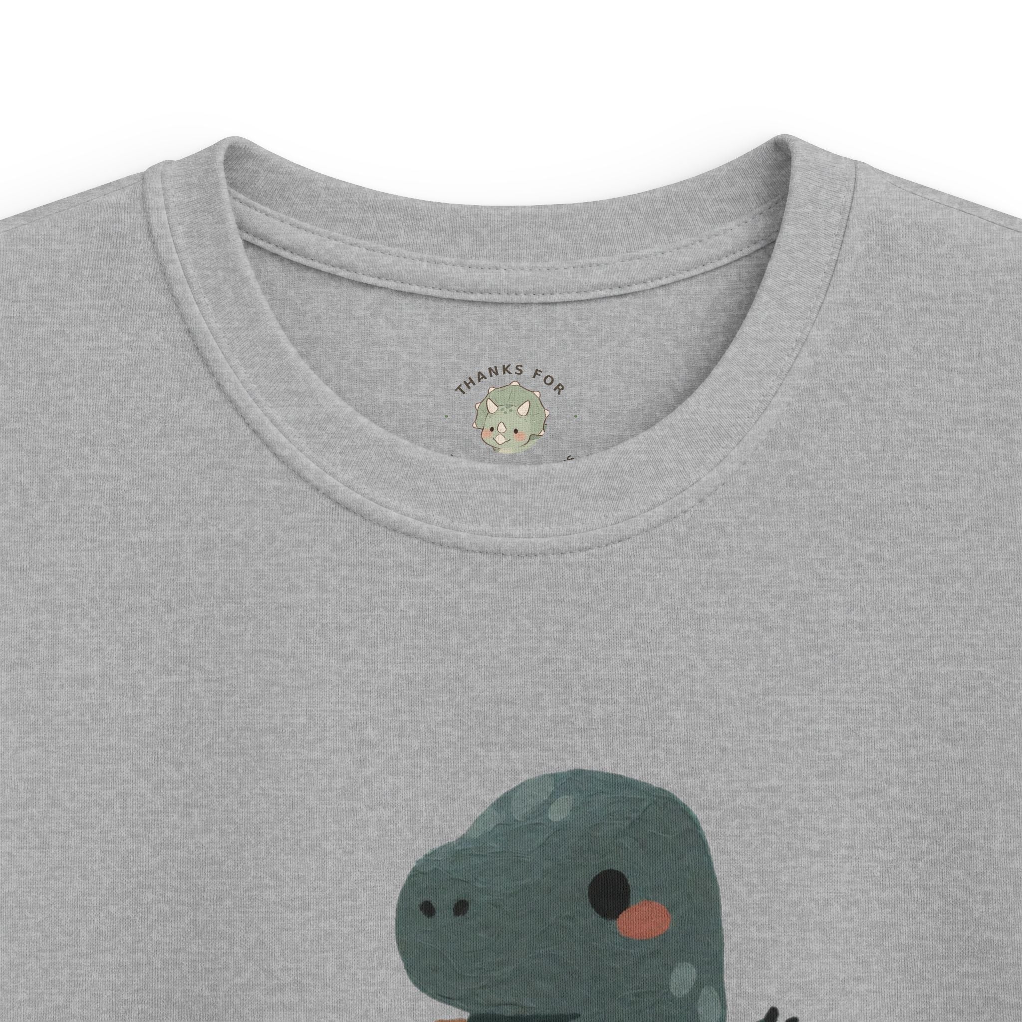 Kids Rawrkward T-Shirt — Funny Awkward Shy Dinosaur Graphic Tee