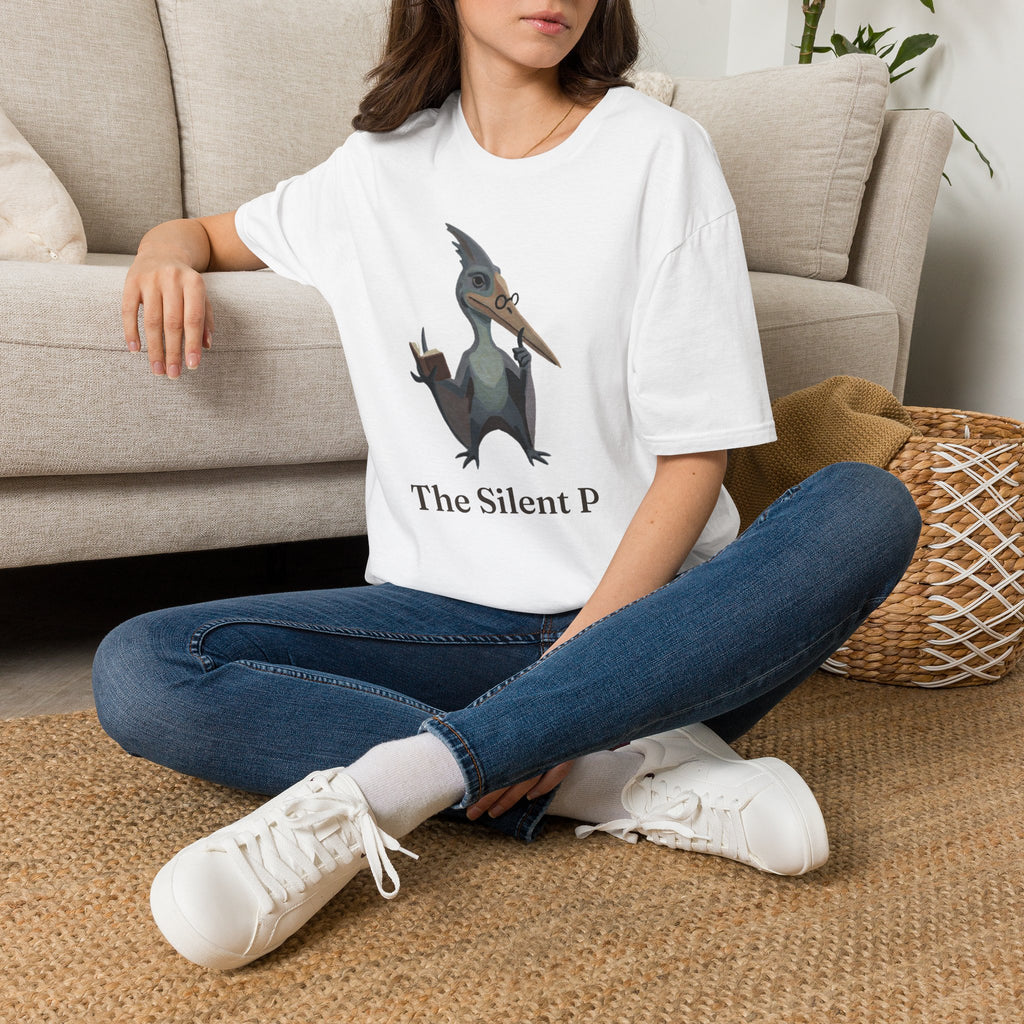 The Silent P T-Shirt — Funny Pterodactyl Grammar Pun Graphic Tee