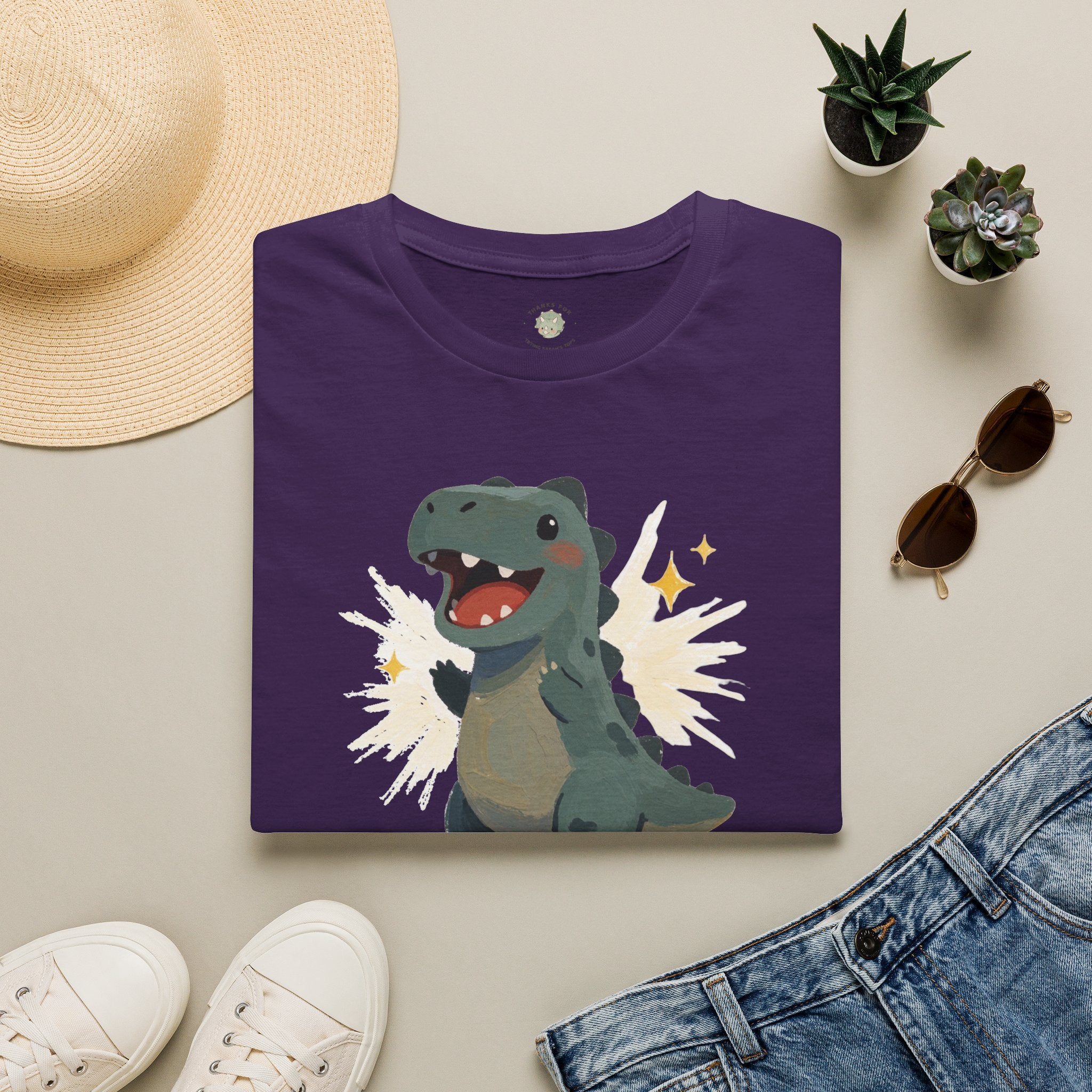Dino-Mite T-Shirt — Cute Cheerful Dinosaur Pun Graphic Tee