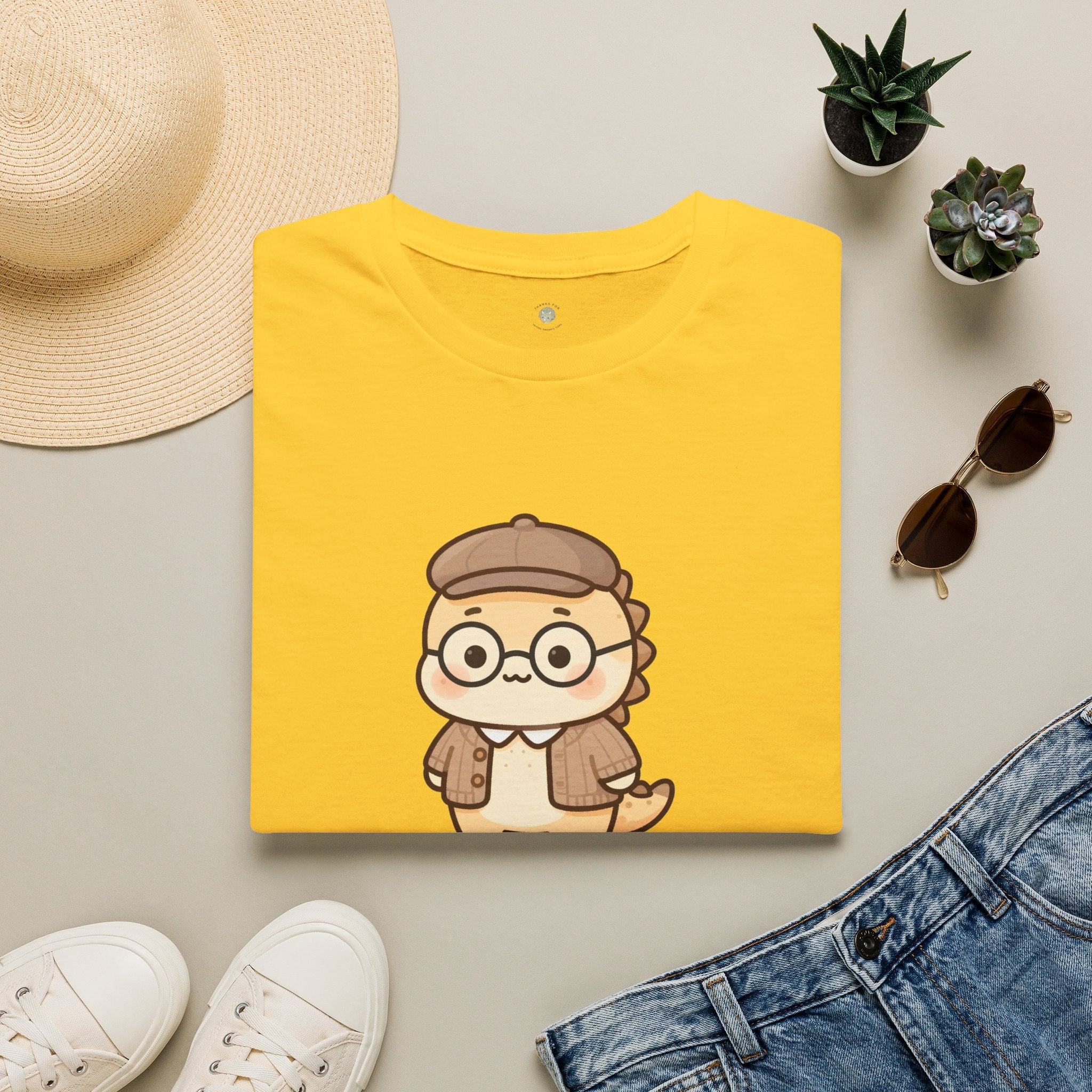 Personalized Grandpa Dinosaur T-Shirt — Custom Name Gift Tee