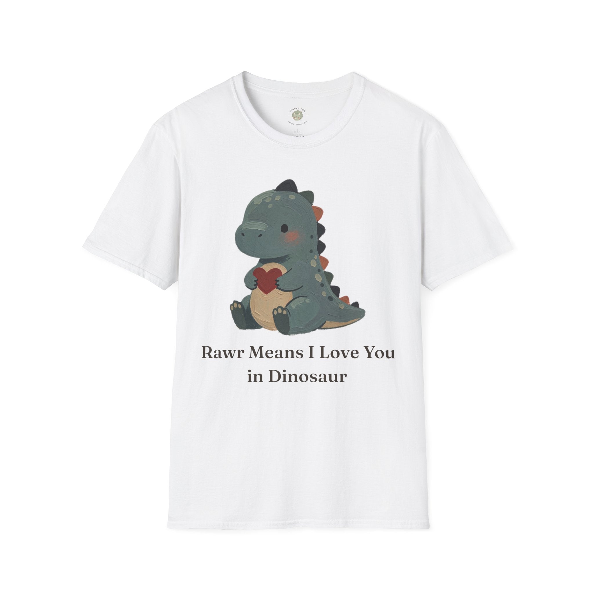 Rawr Means I Love You T-Shirt — Cute Dinosaur Love Graphic Tee