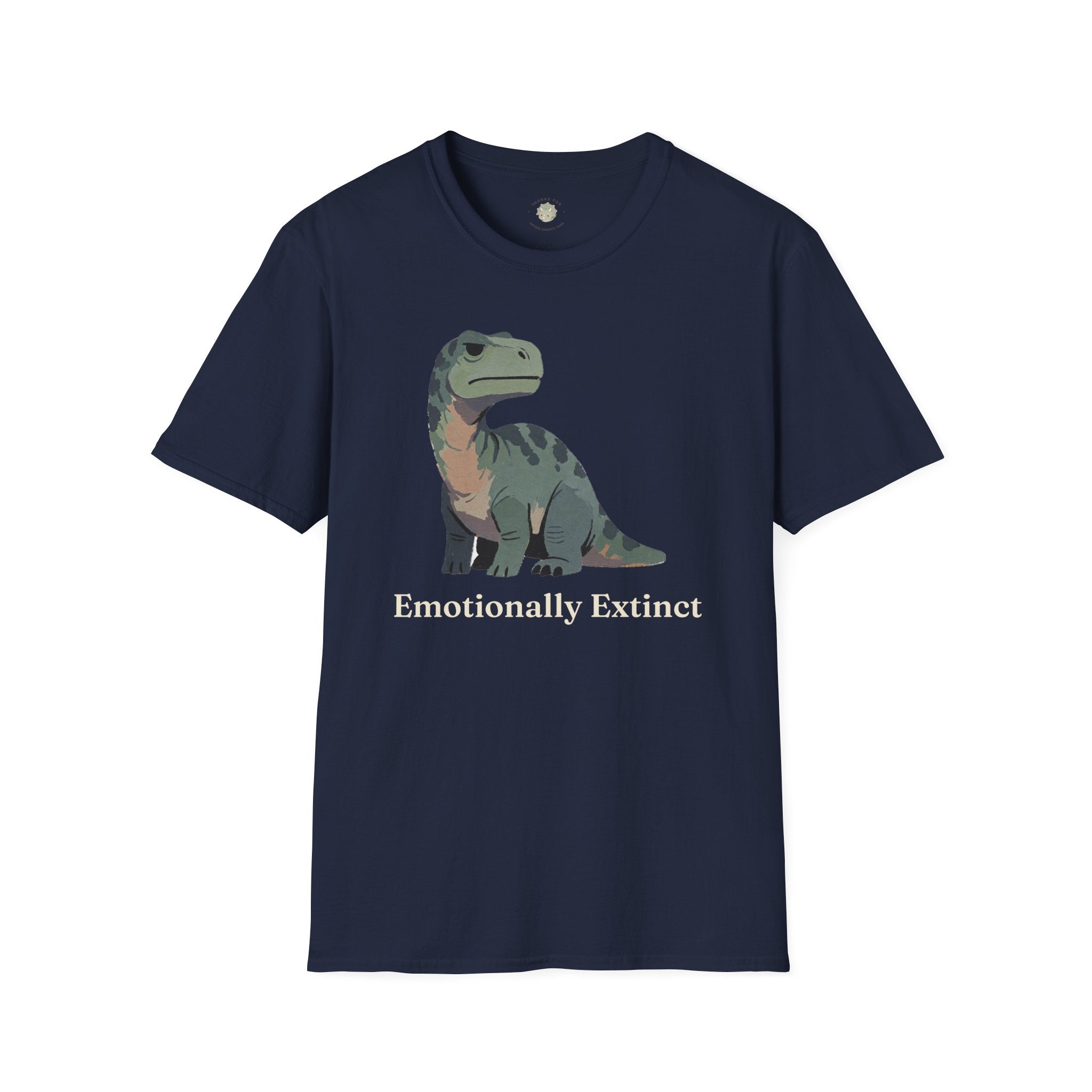 Emotionally Extinct T-Shirt — Funny Deadpan Dinosaur Graphic Tee