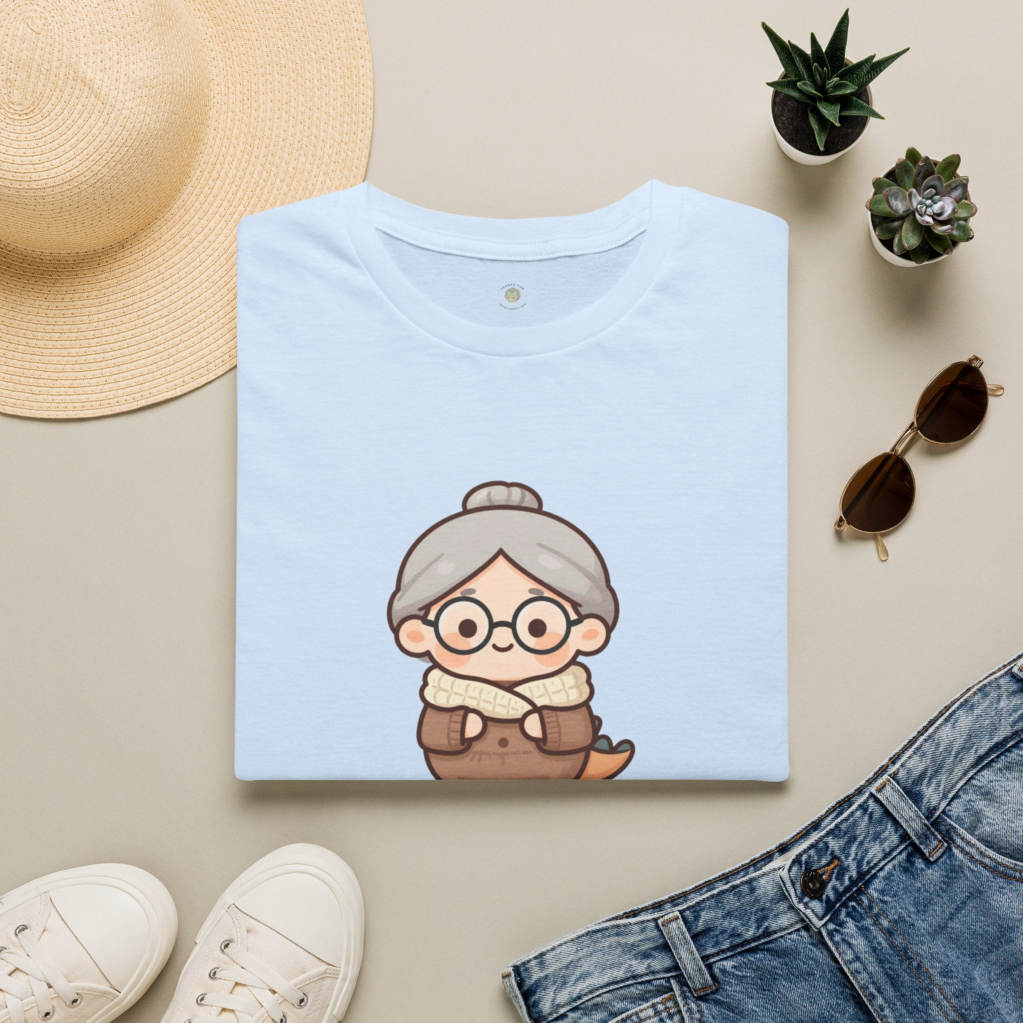 Personalized Grandma Dinosaur T-Shirt — Custom Name Gift Tee