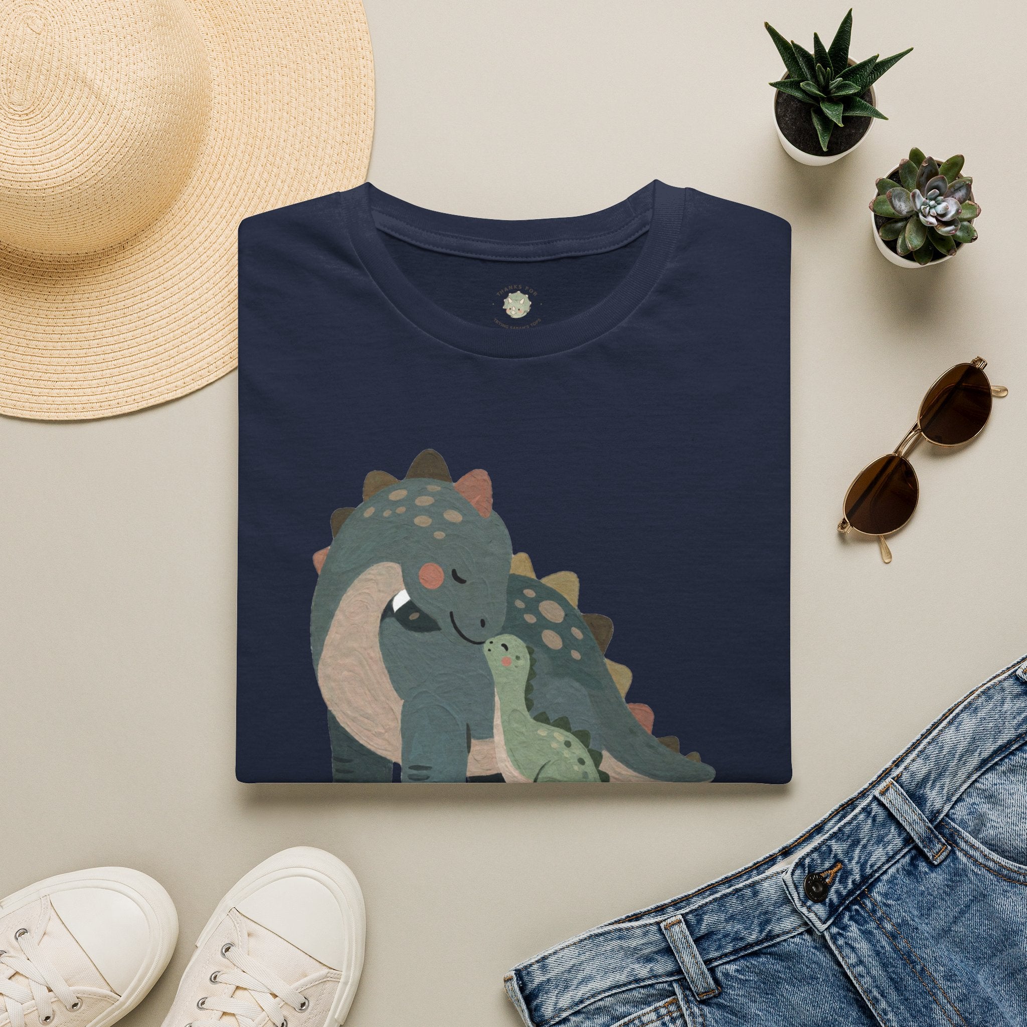 Mamasaurus T-Shirt — Cute Dinosaur Mom Mother's Day Graphic Tee