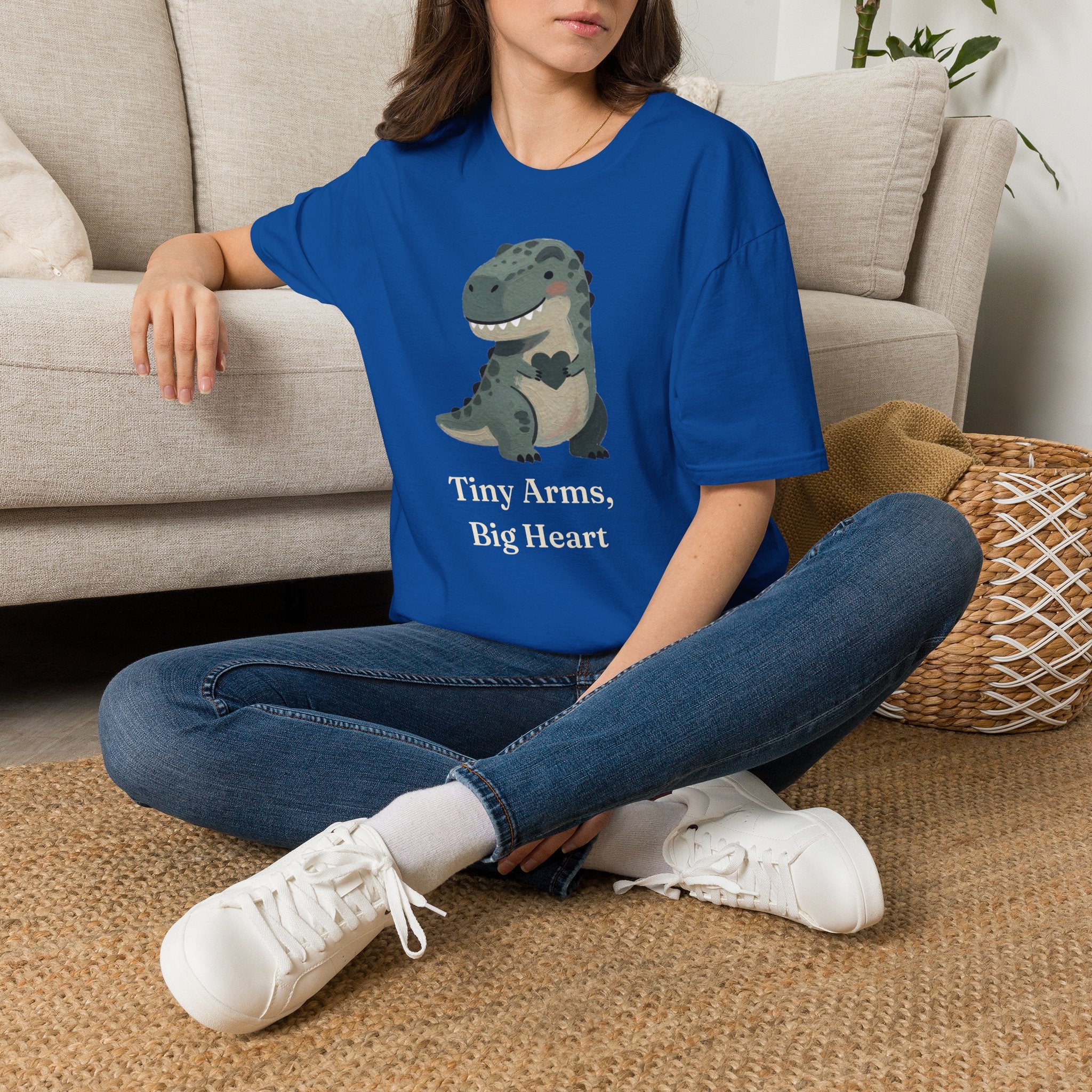 Tiny Arms, Big Heart T-Shirt — Cute Sweet T-Rex Love Graphic Tee