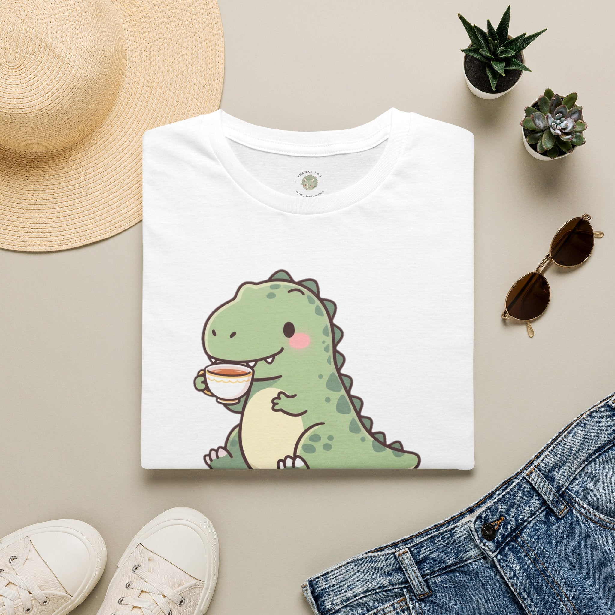 Tea Rex T-Shirt — Cute Dinosaur Tea Lover Graphic Tee