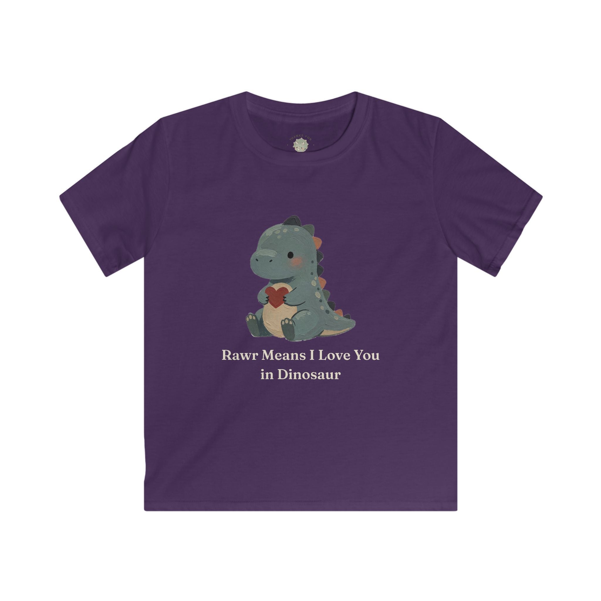Kids Rawr Means I Love You T-Shirt — Cute Dinosaur Love Graphic Tee