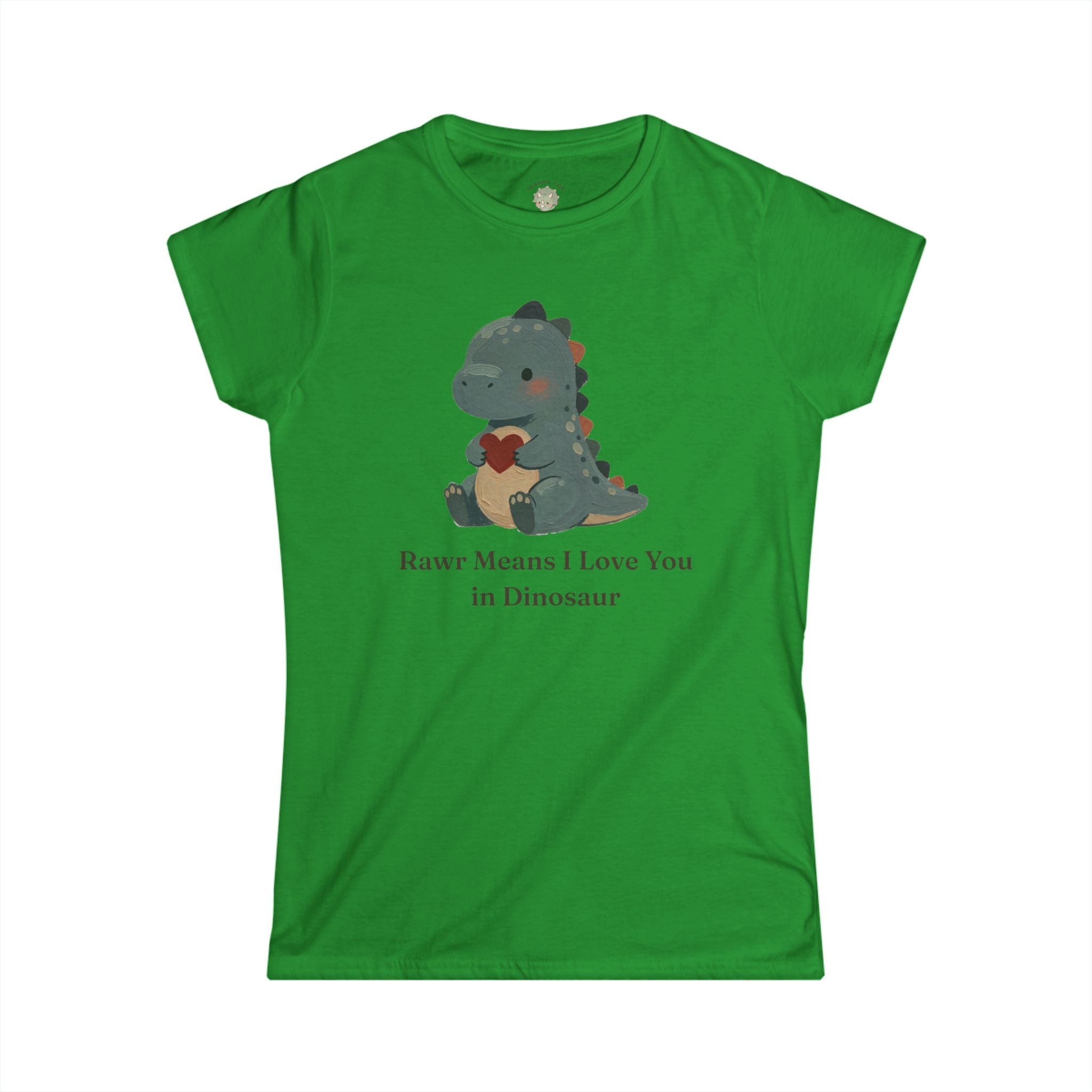 Women's Rawr Means I Love You T-Shirt — Cute Dinosaur Love Graphic Tee