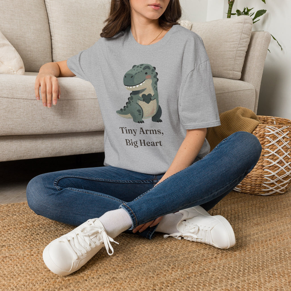 Tiny Arms, Big Heart T-Shirt — Cute Sweet T-Rex Love Graphic Tee