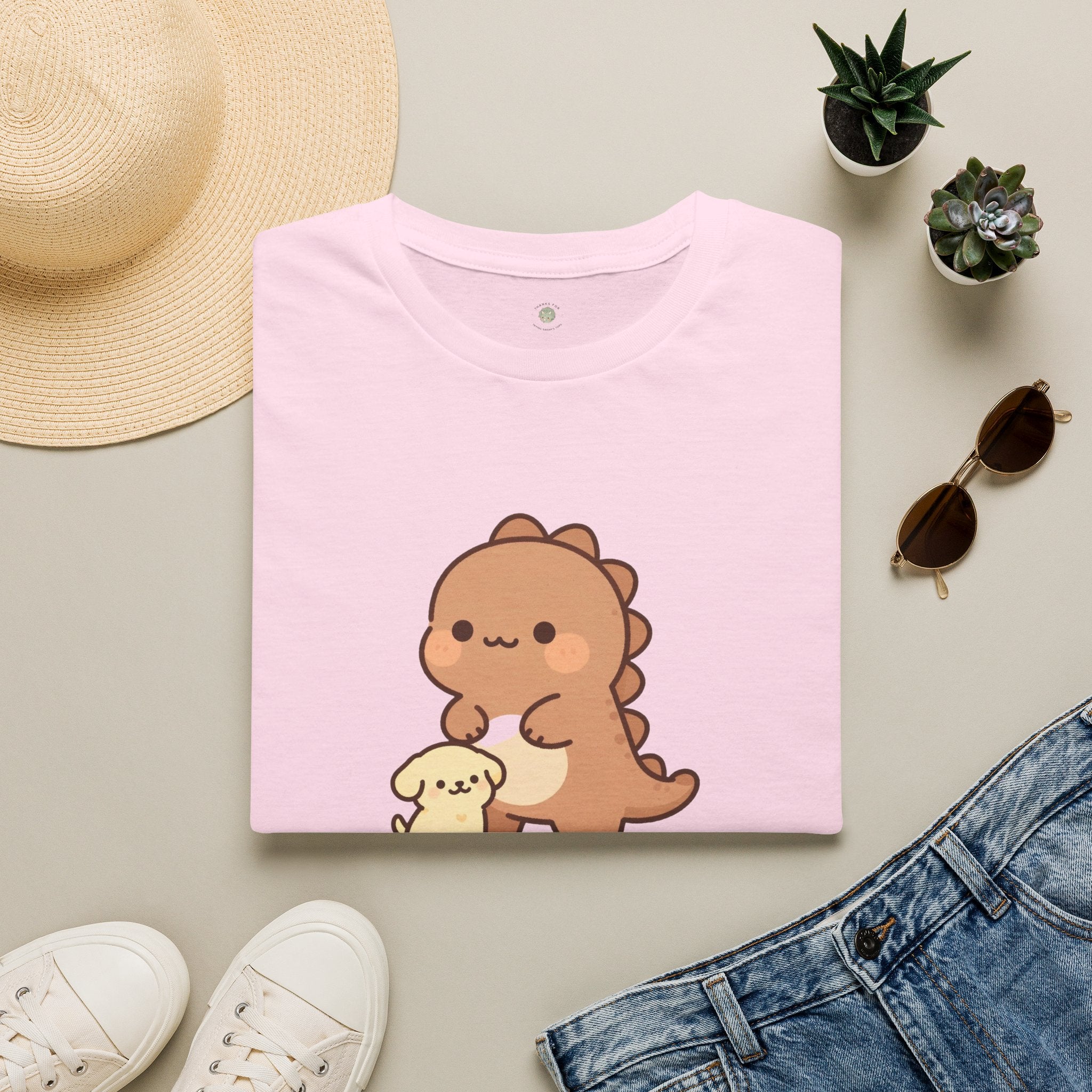 Personalized Fur Parent Dinosaur T-Shirt — Custom Name Pet Lover Tee